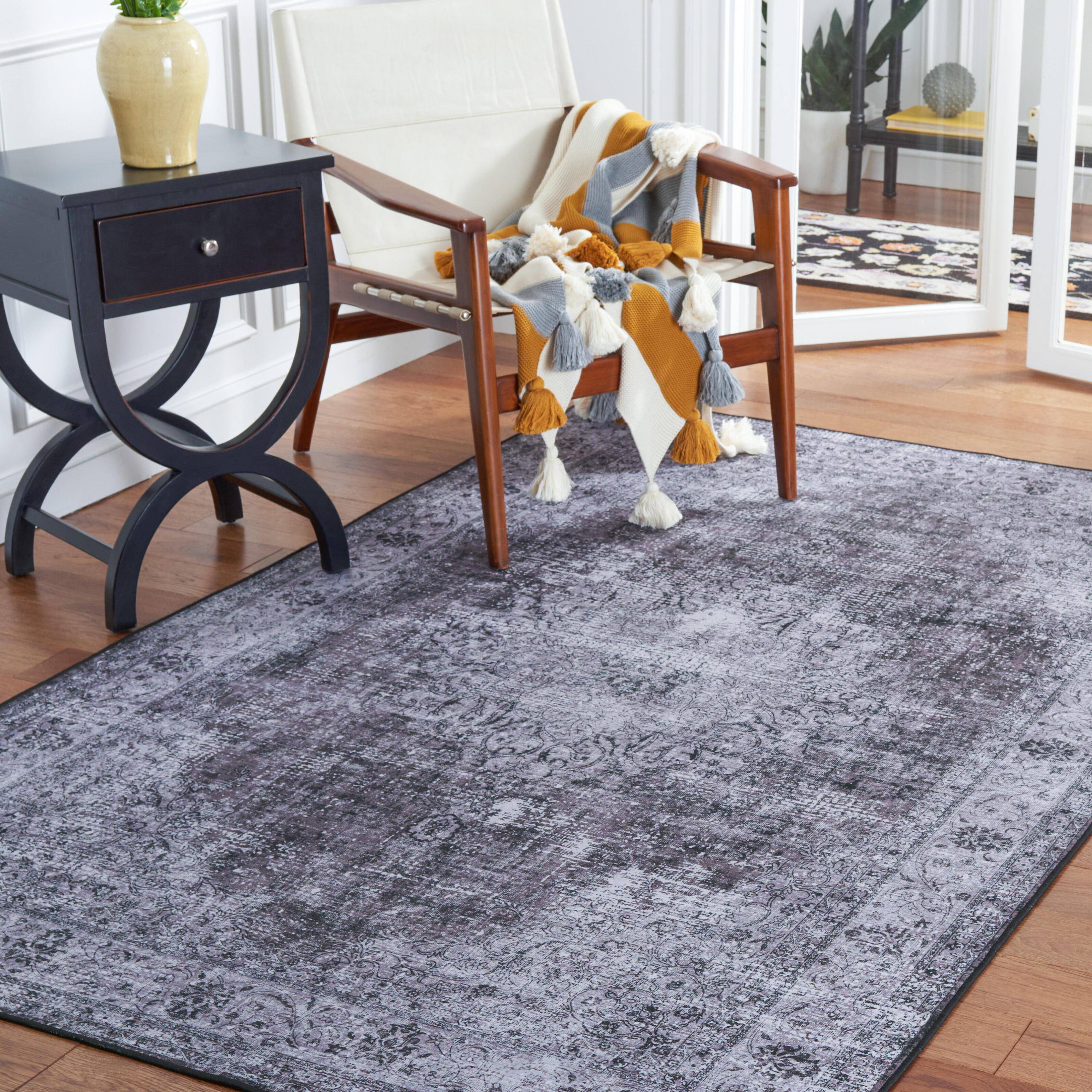 Safavieh Tucson 10' x 14' Area Rug, Black/Gray, rollover