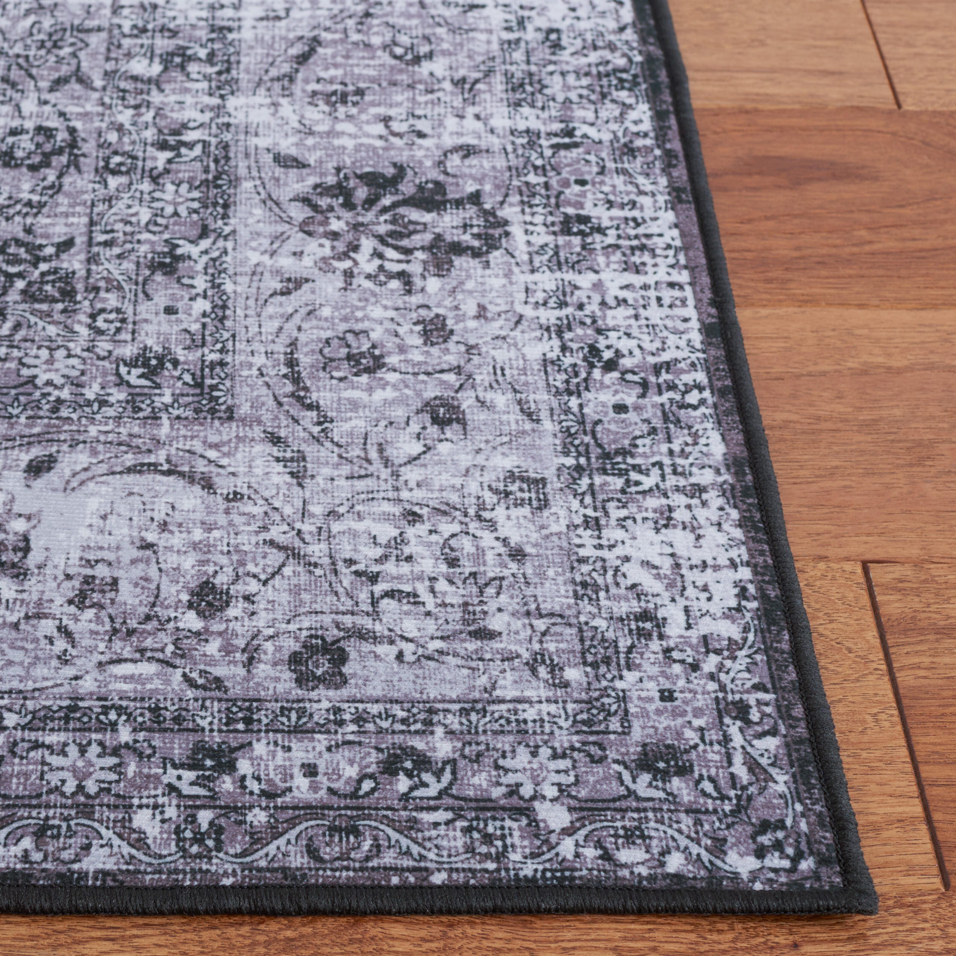 Safavieh Tucson 4' x 4' Square Area Rug, Black/Gray, large