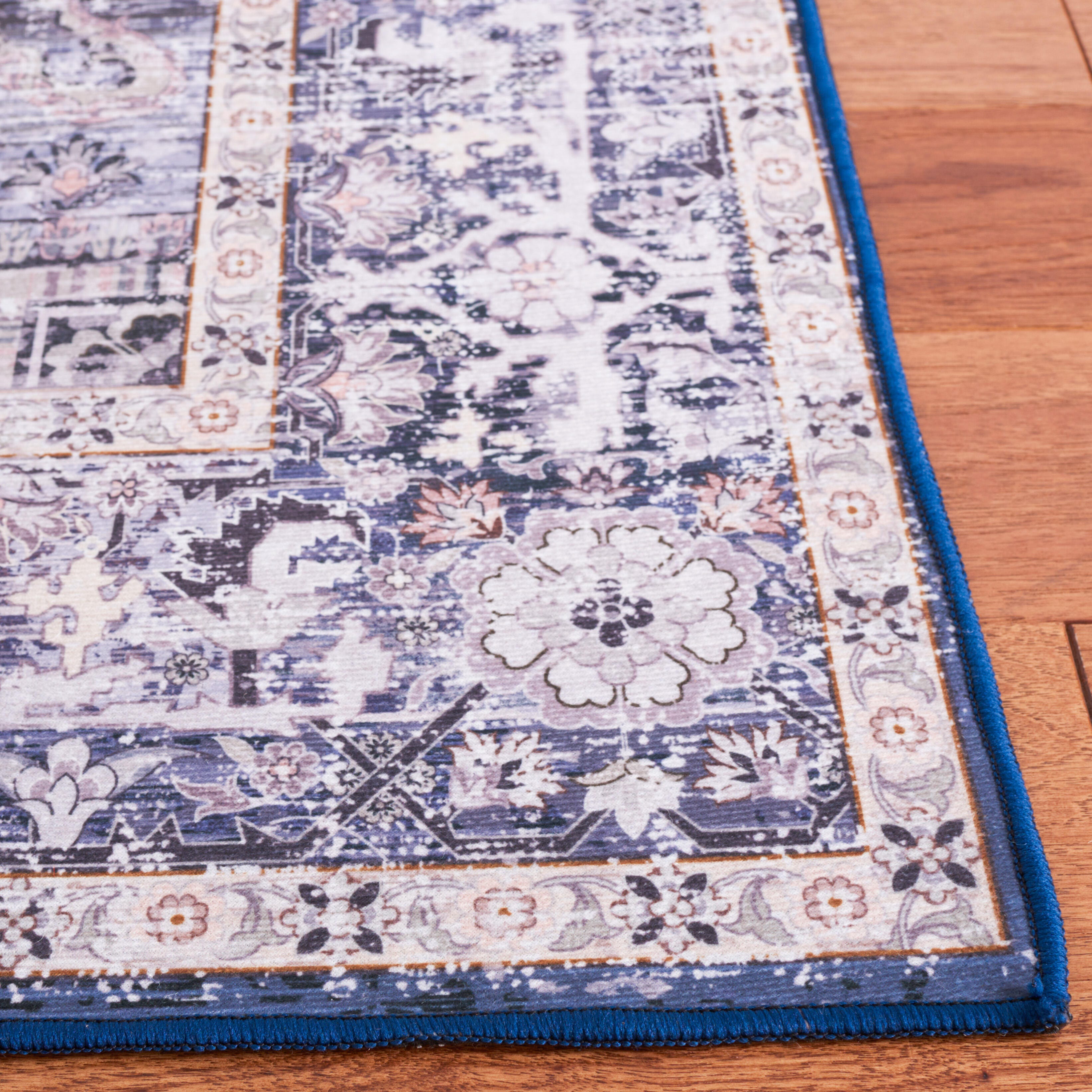 Safavieh Tucson 2' 6" x 6' Runner Rug, Blue/Charcoal, large