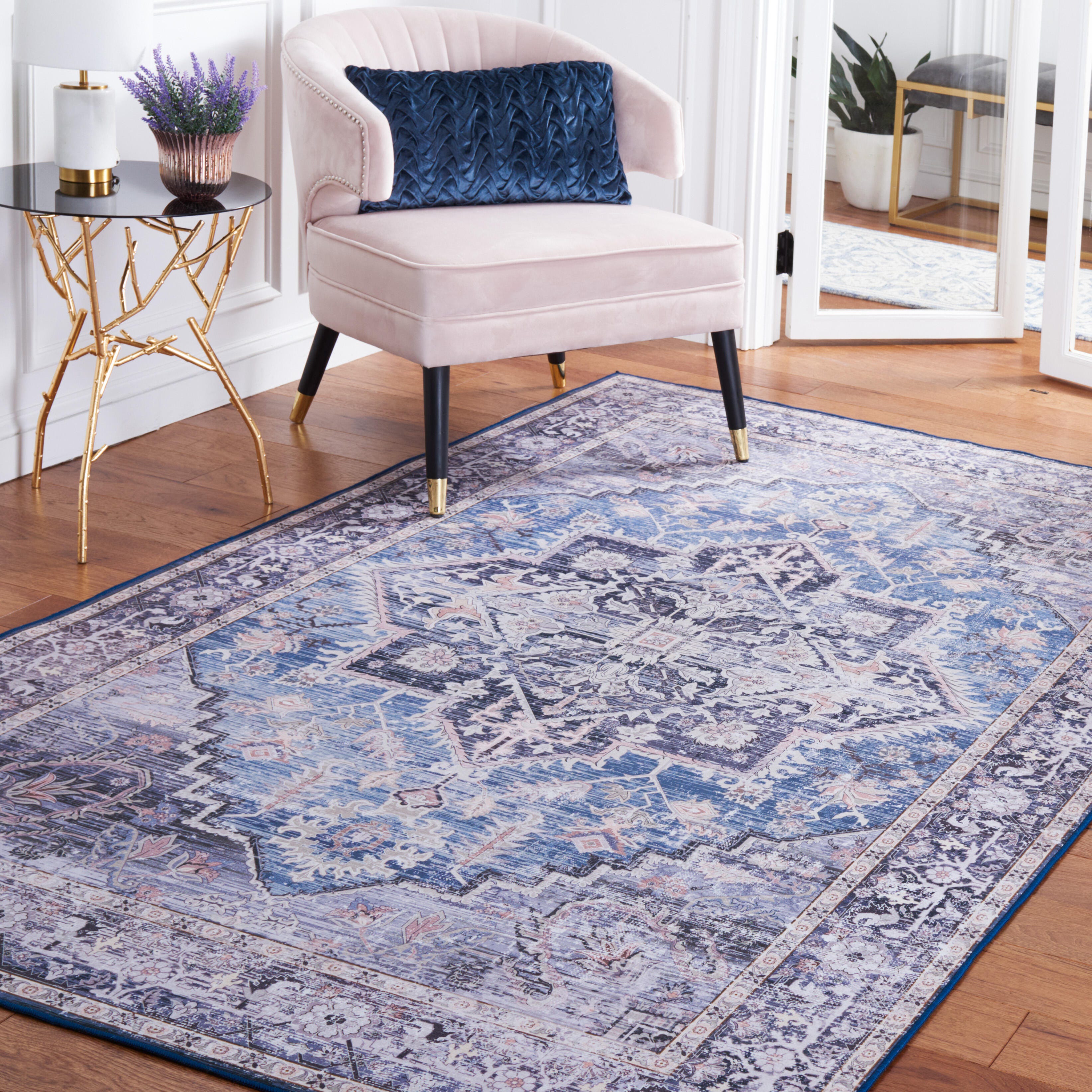 Safavieh Tucson 3' x 5' Area Rug, Blue/Charcoal, rollover
