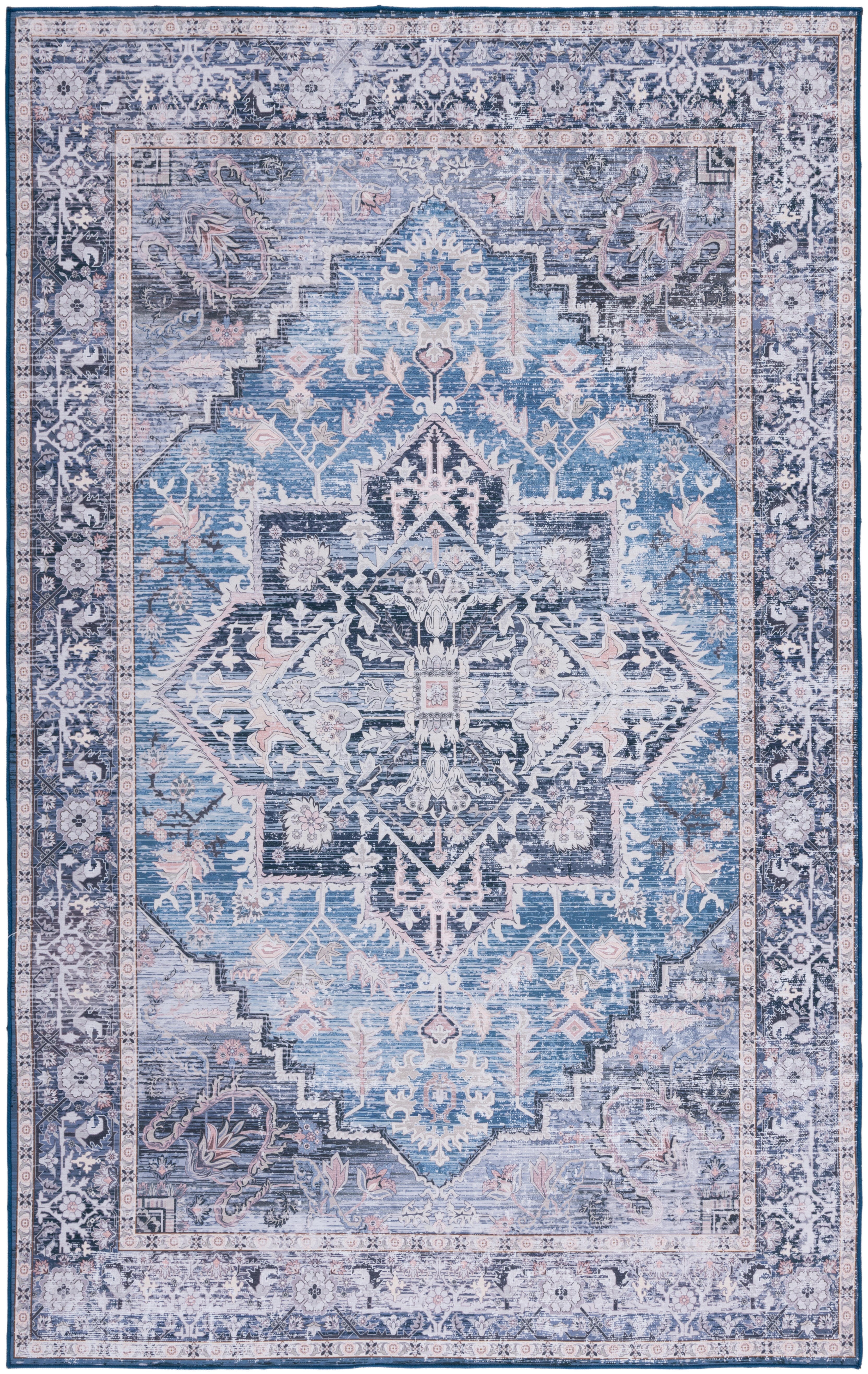Safavieh Tucson 3' x 5' Area Rug, Blue/Charcoal, large