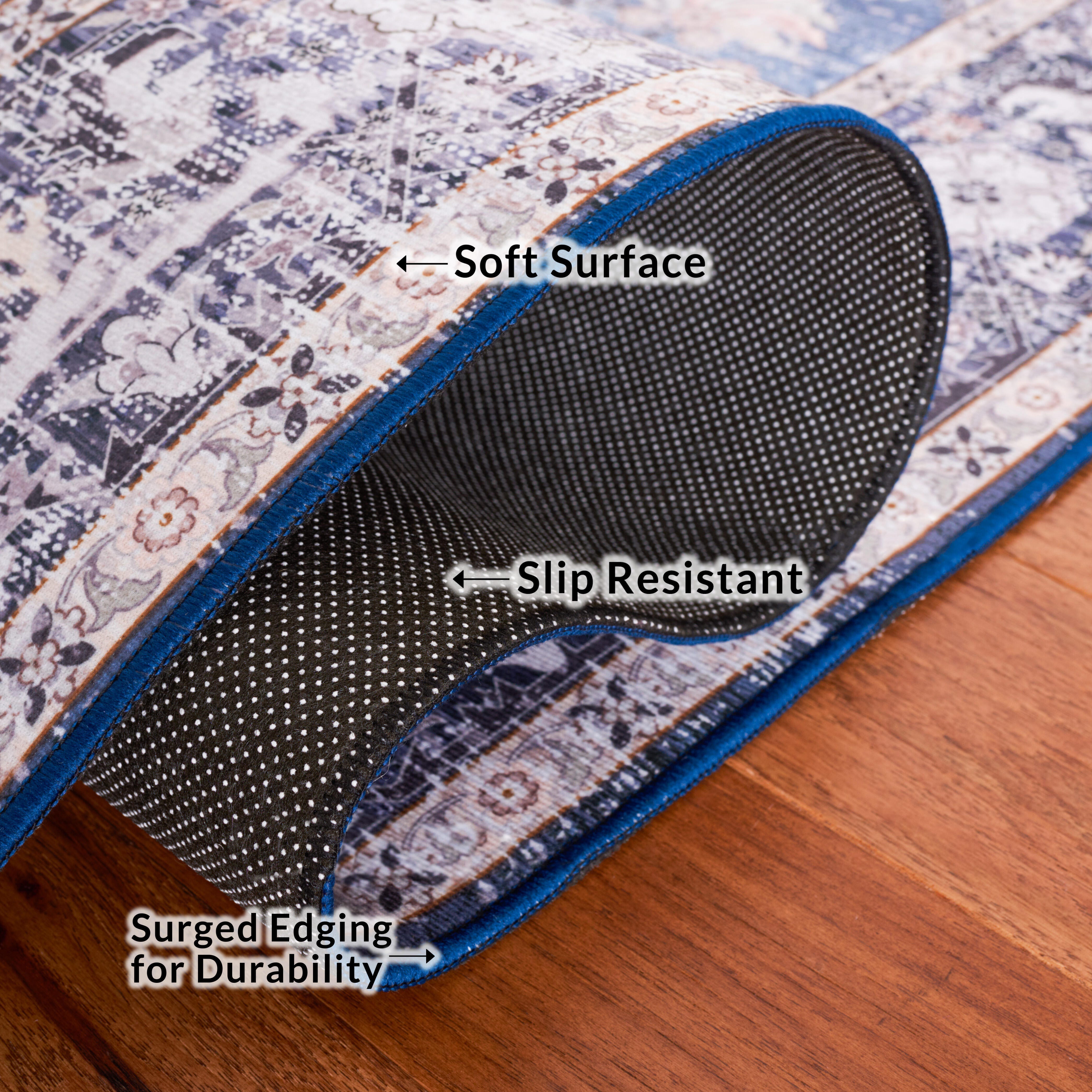 Safavieh Tucson 4' x 6' Area Rug, Blue/Charcoal, large