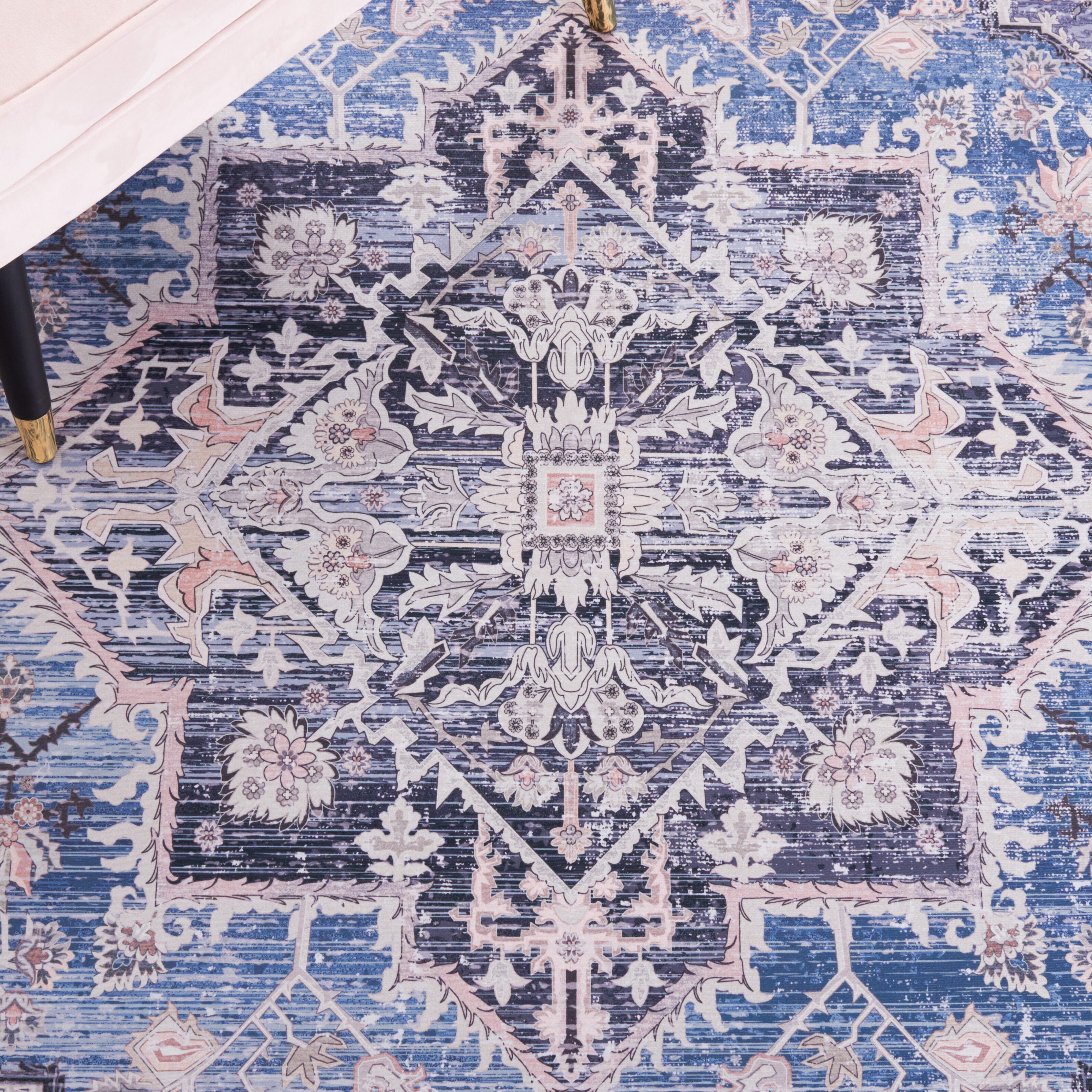 Safavieh Tucson 4' x 6' Area Rug, Blue/Charcoal, large