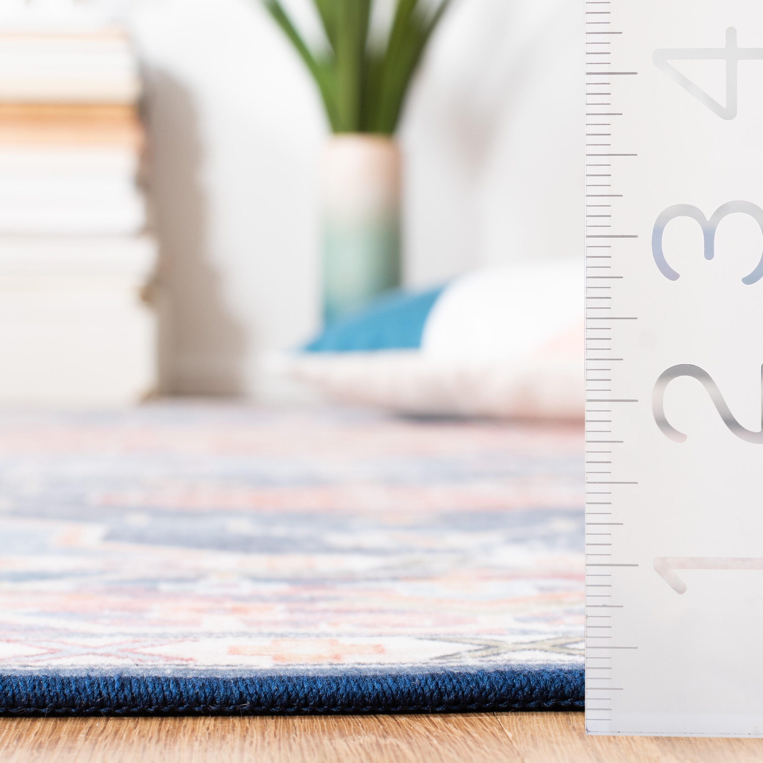 Safavieh Tucson 2' 6" x 10' Runner Rug, Blue/Rust, large