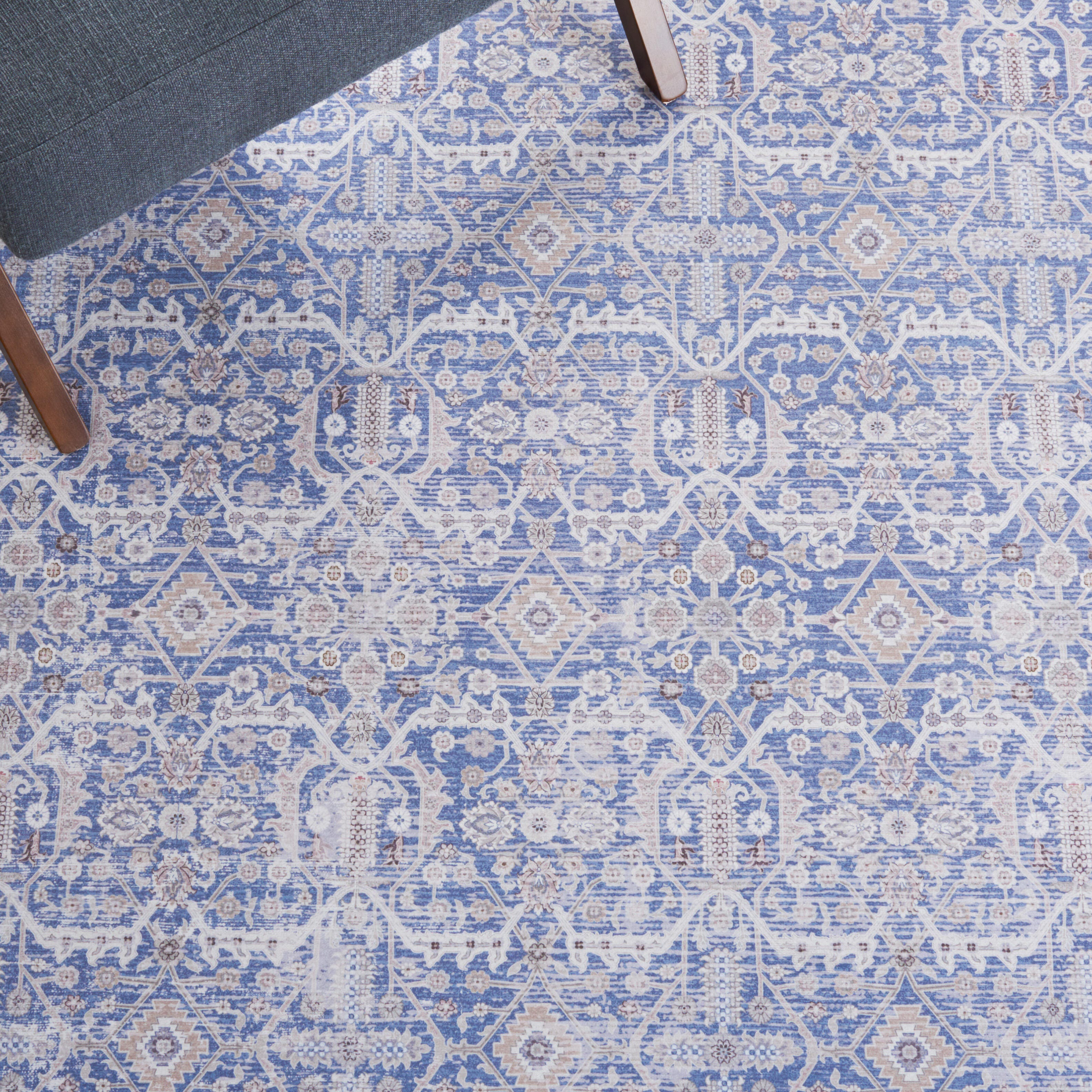 Safavieh Tucson 6' x 9' Area Rug, Blue/Rust, large