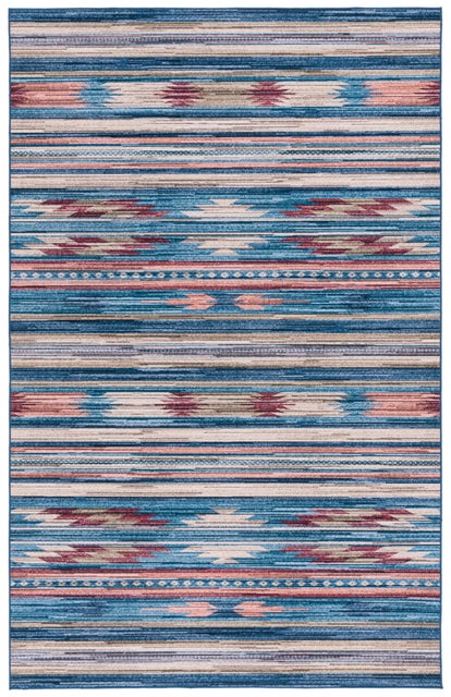 Safavieh Tucson 4' x 6' Area Rug, Blue/Rust