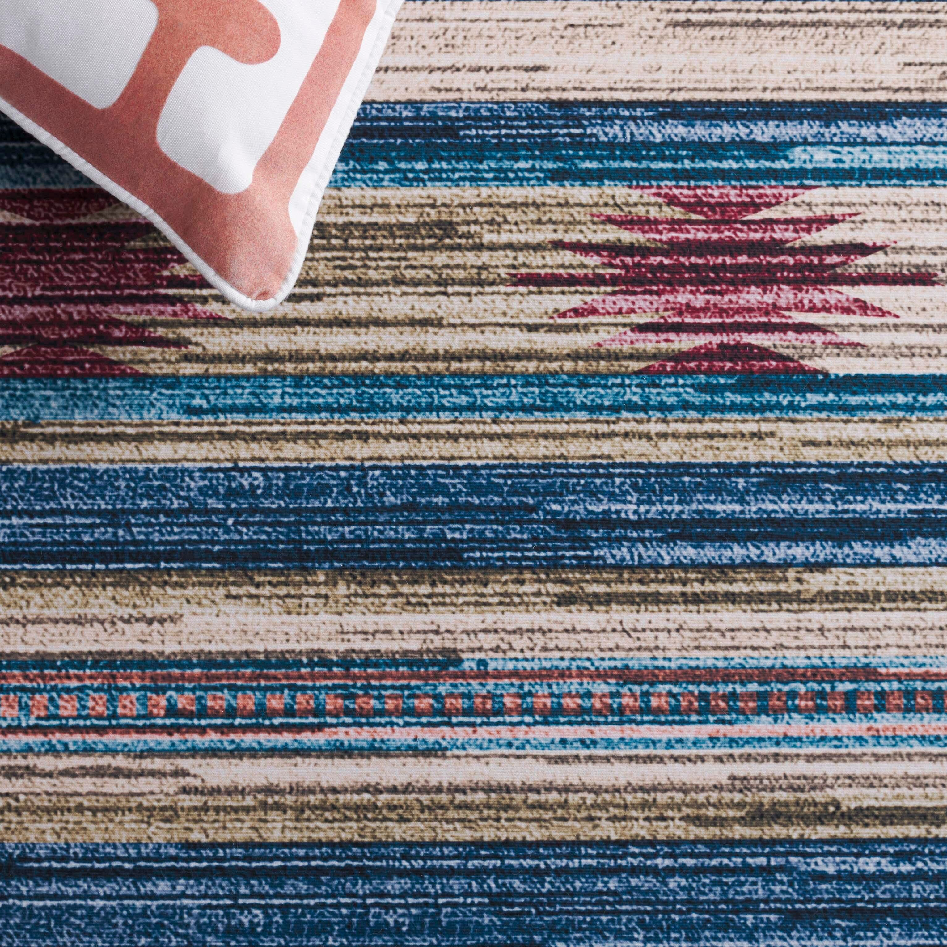 Safavieh Tucson 8' x 10' Area Rug, Blue/Rust, large