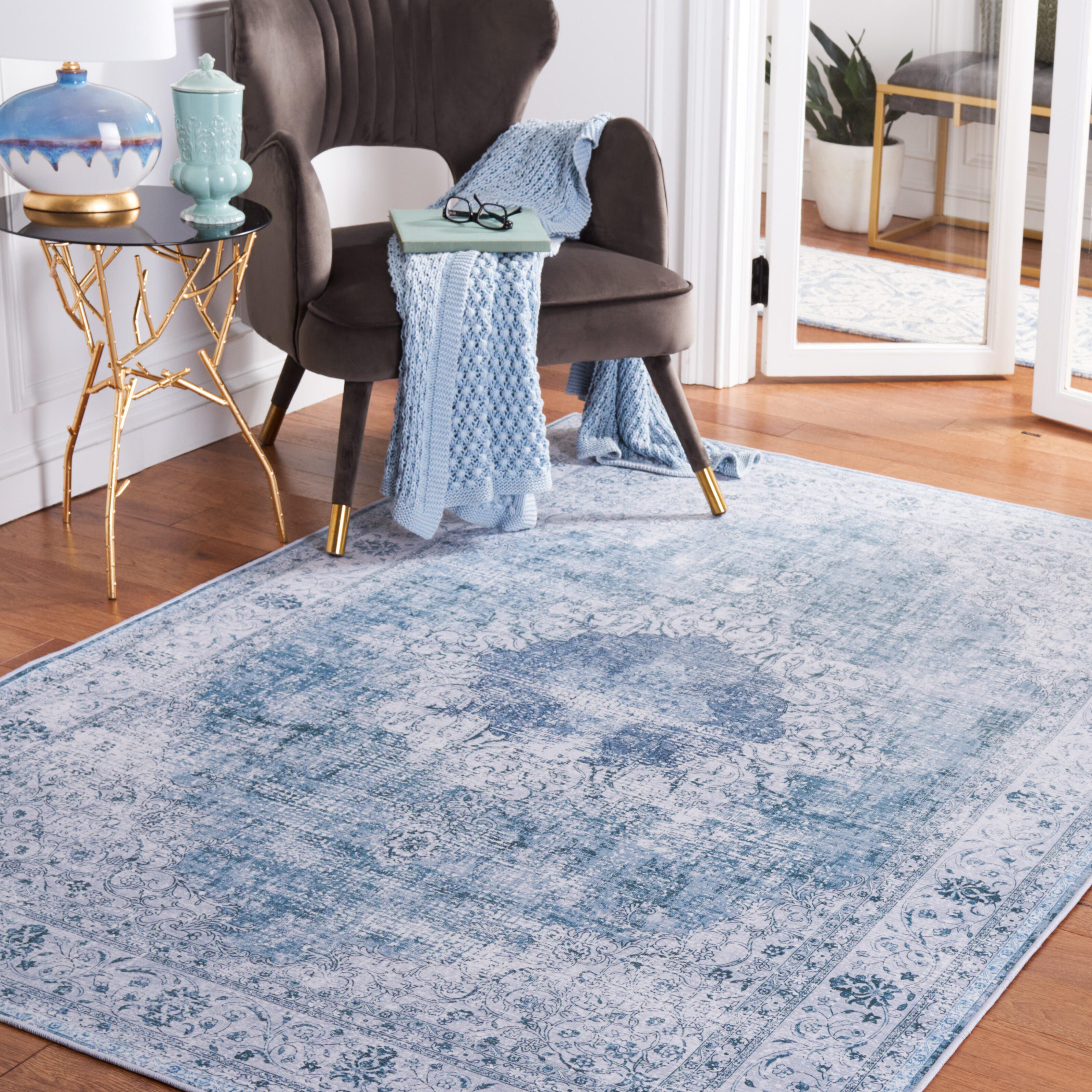 Safavieh Tucson 3' x 5' Area Rug, Green/Gray, rollover