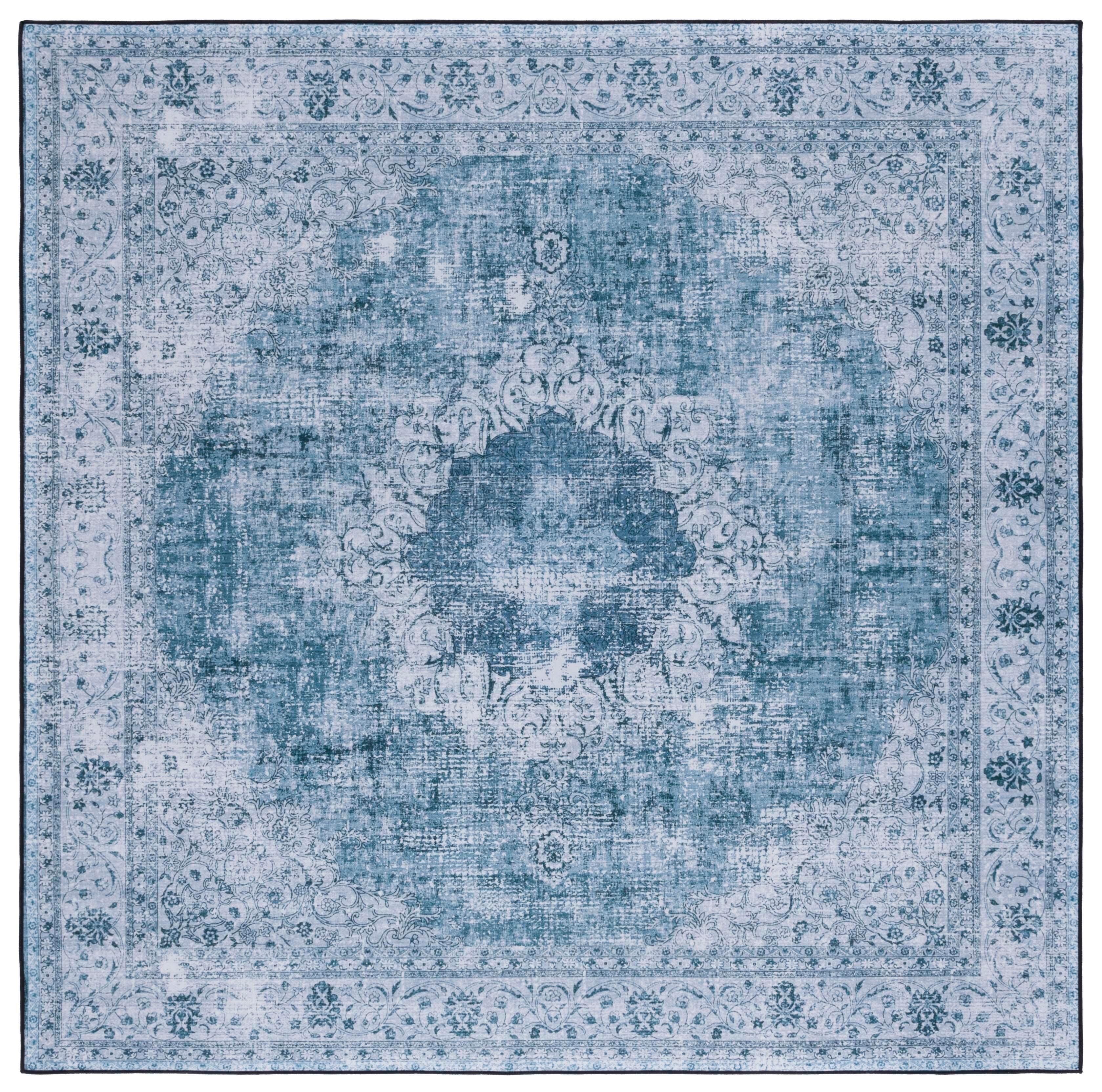Safavieh Tucson 6' x 6' Square Area Rug, Green/Gray, large