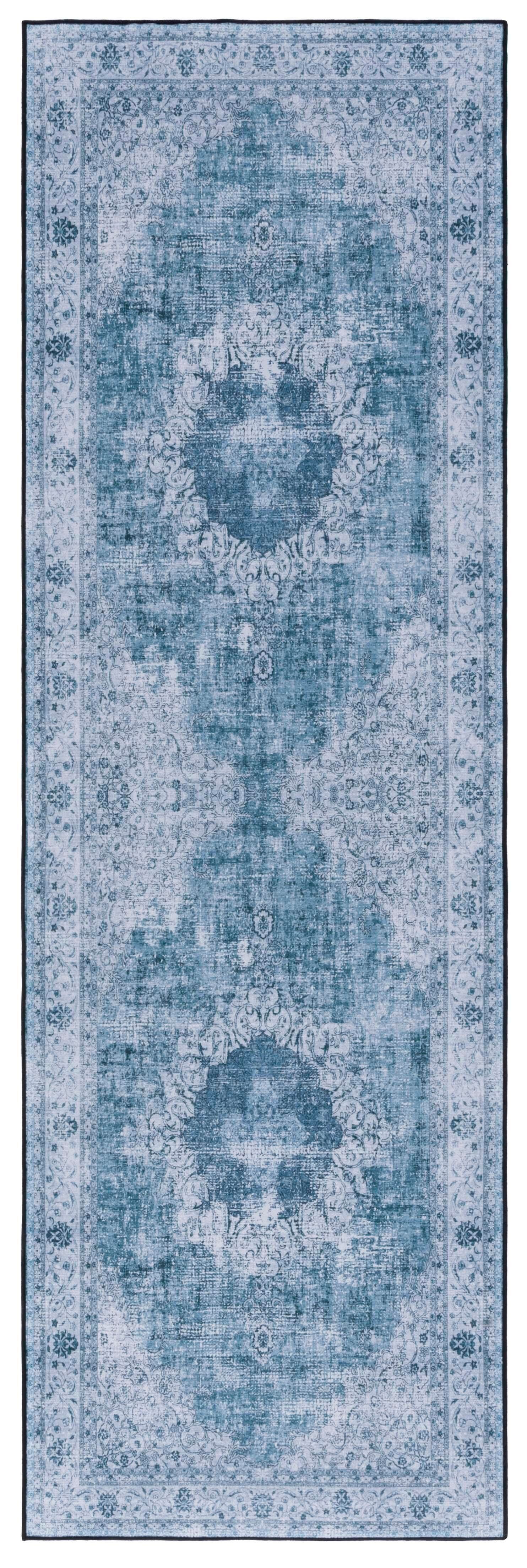 Safavieh Tucson 2' 6" x 8' Runner Rug, Green/Gray, large