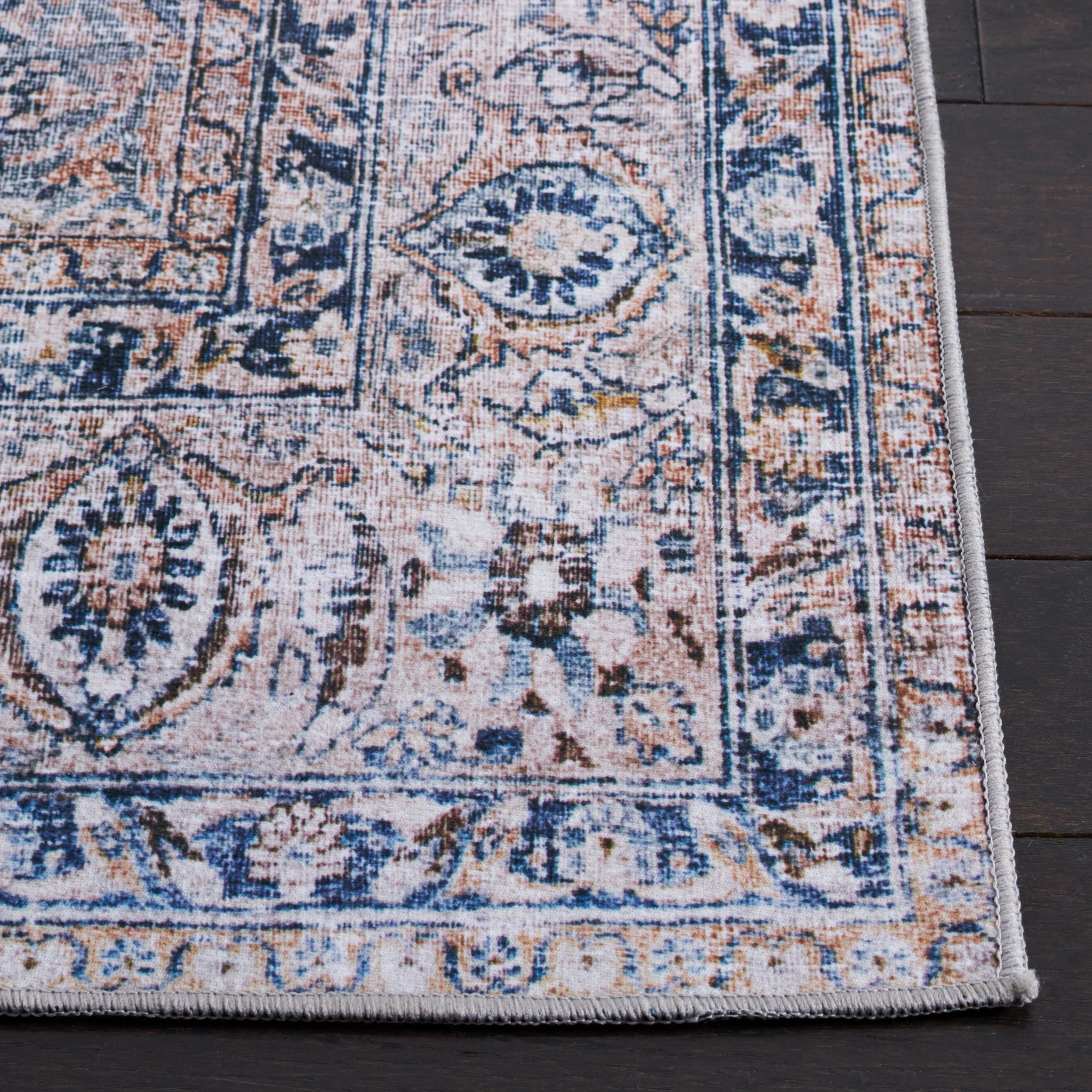 Safavieh Tucson 6' x 6' Square Area Rug, Green Blue/Beige, large
