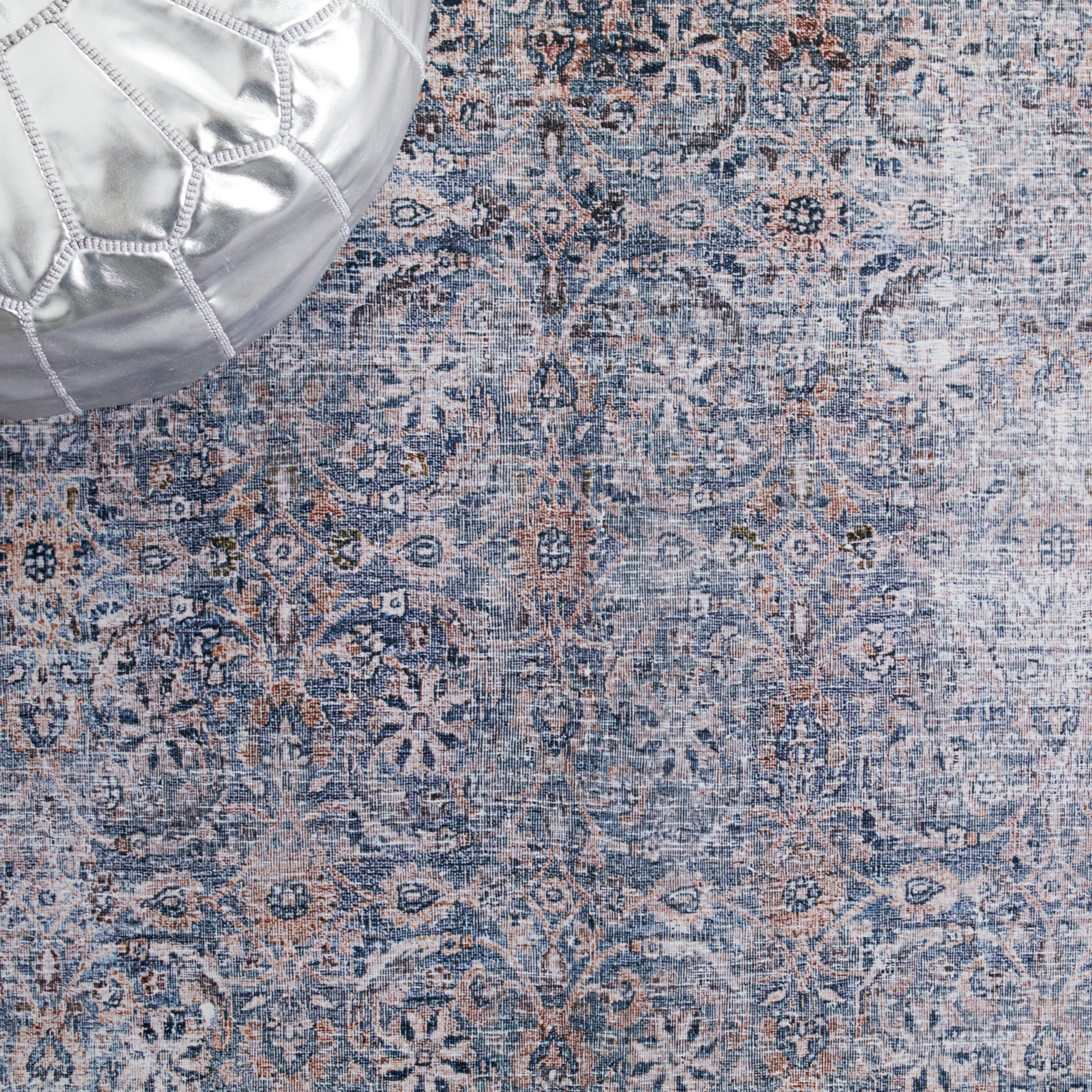 Safavieh Tucson 6' x 6' Square Area Rug, Green Blue/Beige, large