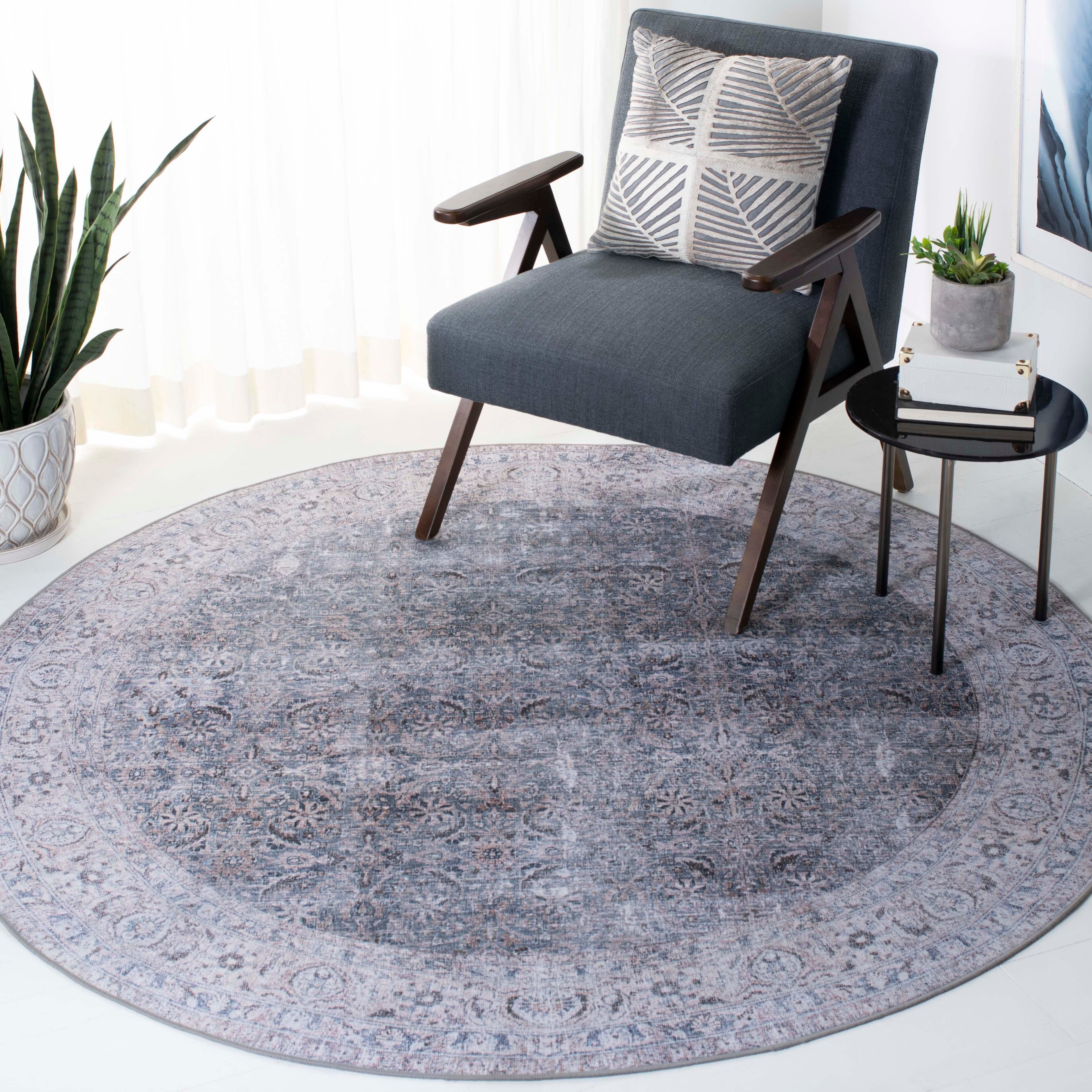 Safavieh Tucson 6' x 6' Round Area Rug, Green Blue/Beige, rollover