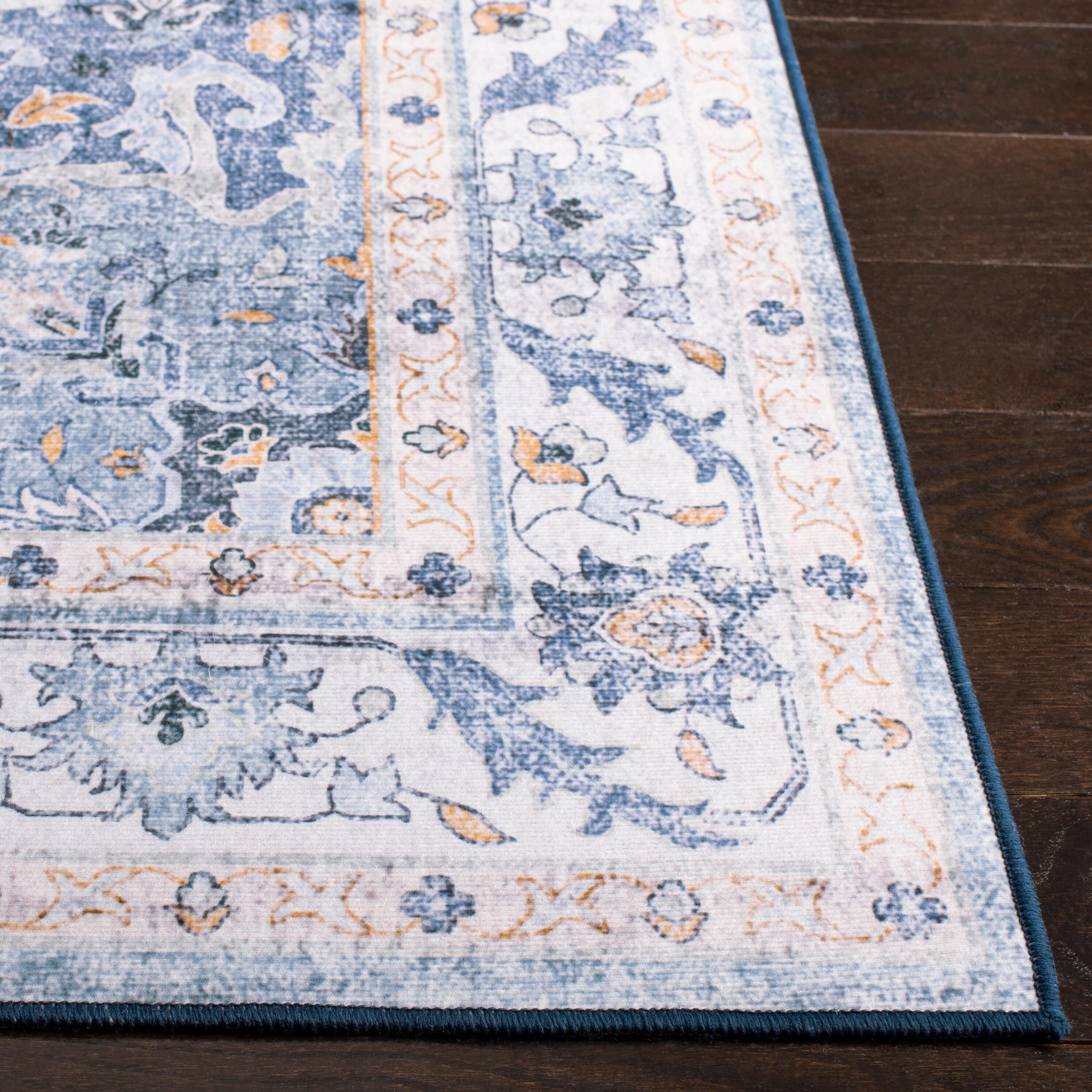 Safavieh Tucson 2' 6" x 8' Runner Rug, Light Blue/Blue, large