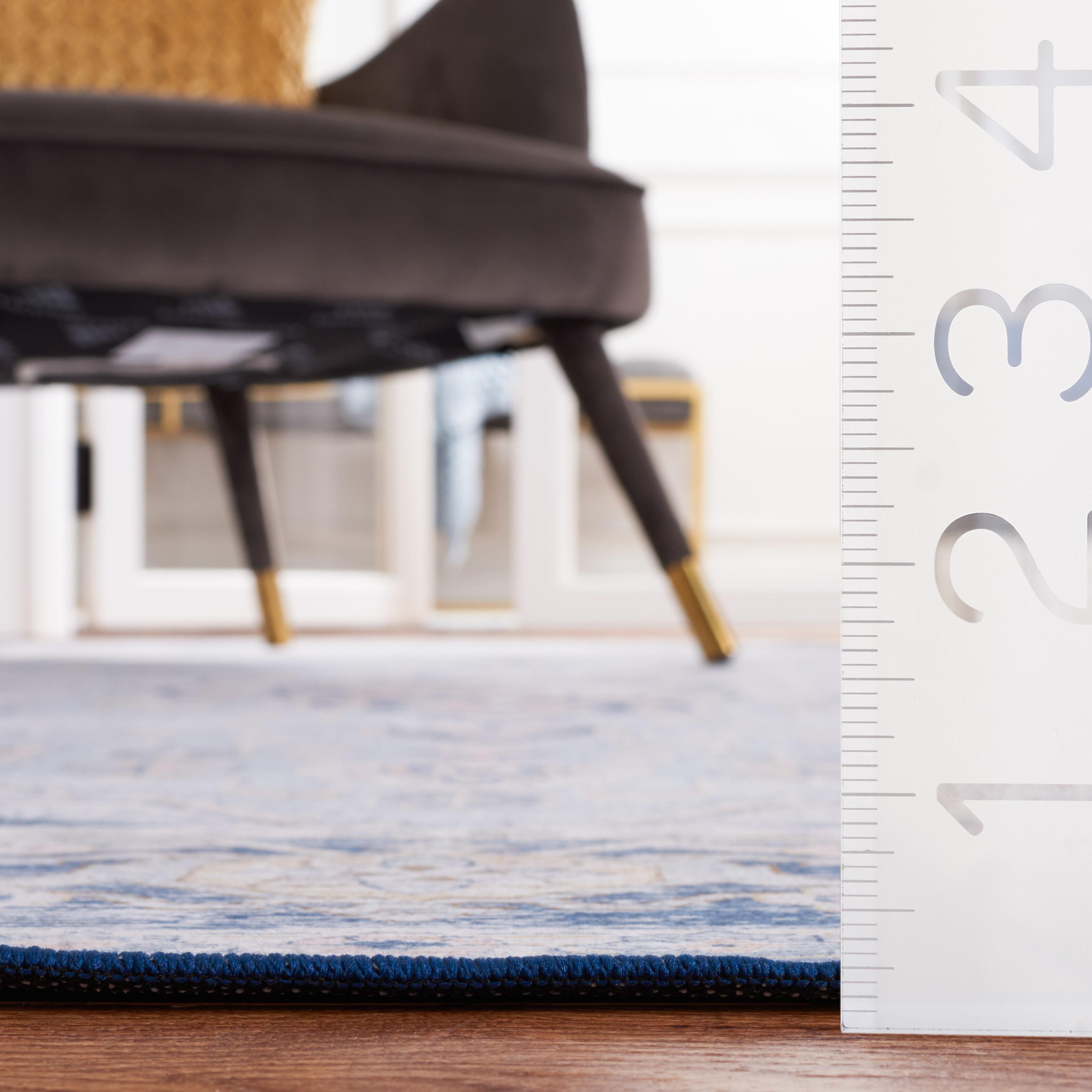 Safavieh Tucson 6' x 6' Square Area Rug, Light Blue/Navy, large