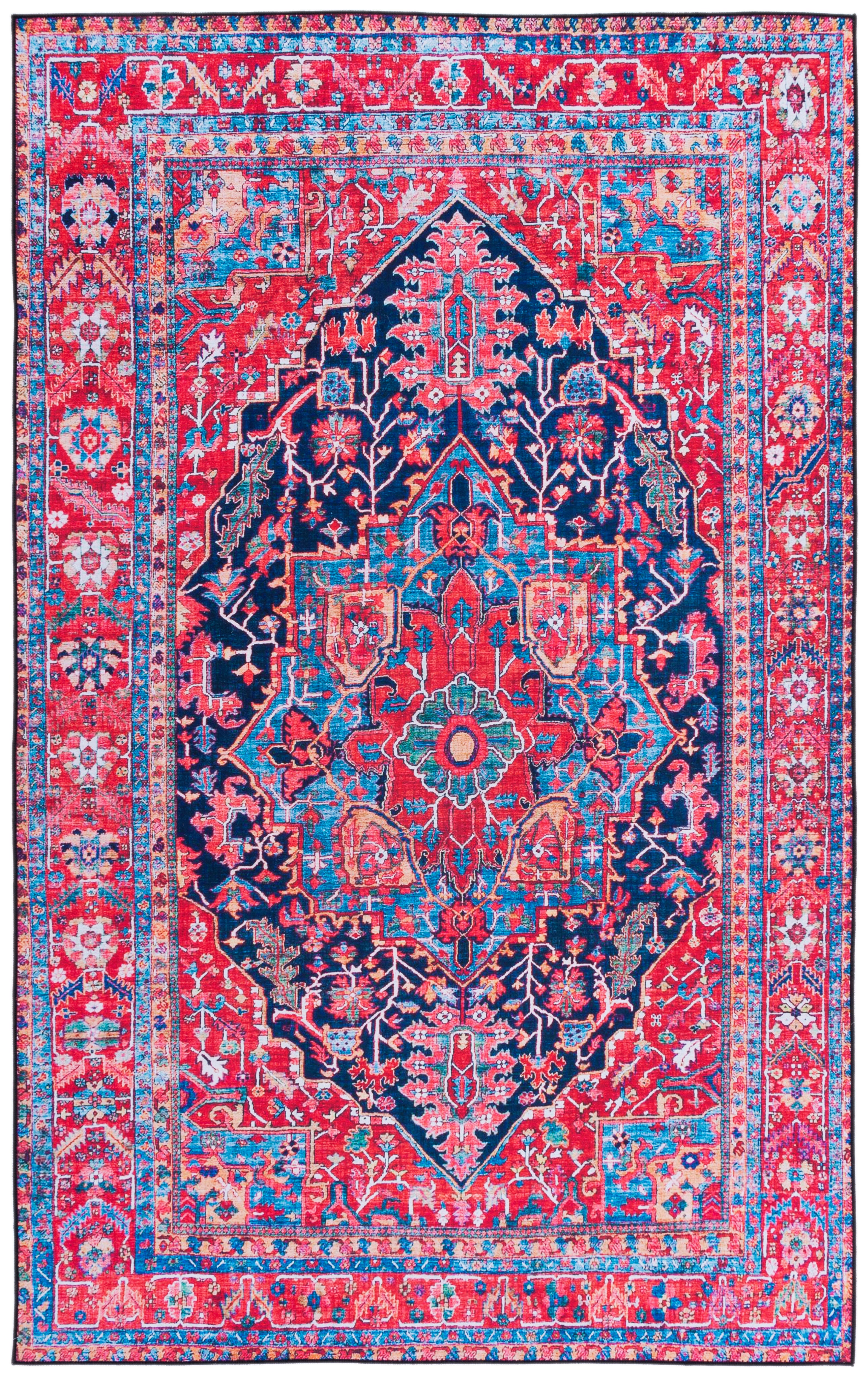 Safavieh Tucson 6' x 9' Area Rug, Navy/Red, large