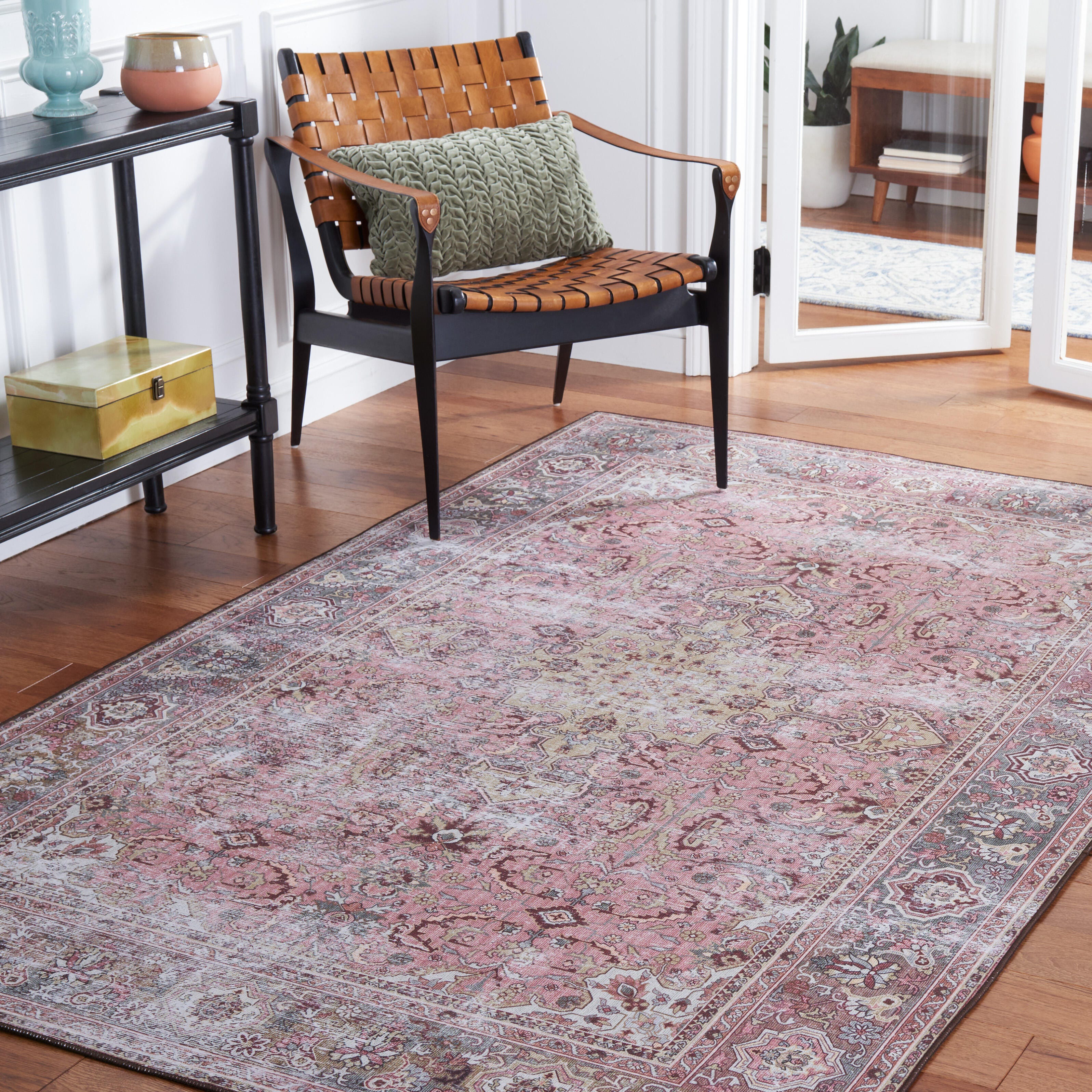 Safavieh Tucson 8' x 10' Area Rug, Pink/Beige, rollover