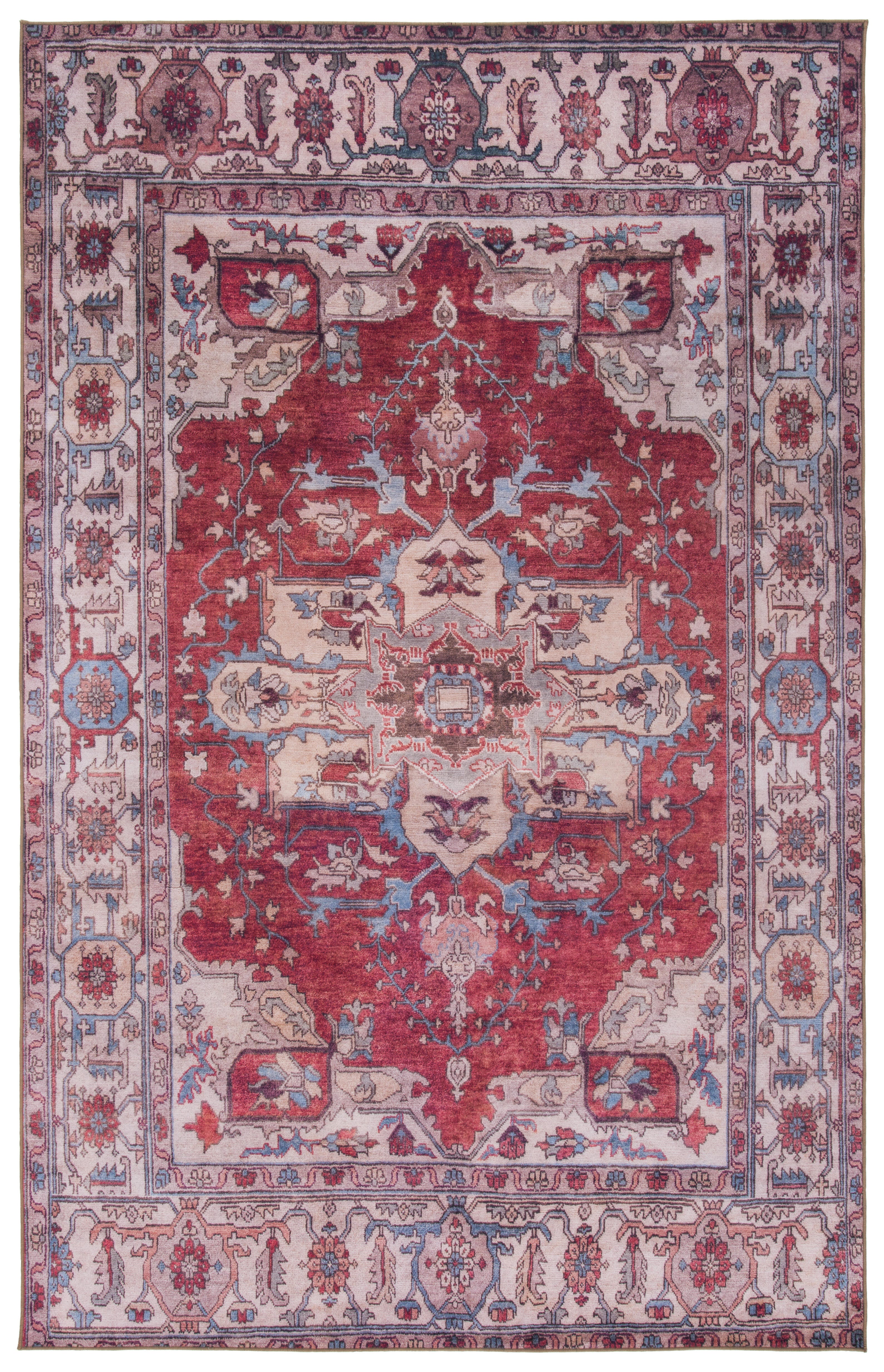 Safavieh Tucson 3' x 5' Area Rug, Red/Beige, large