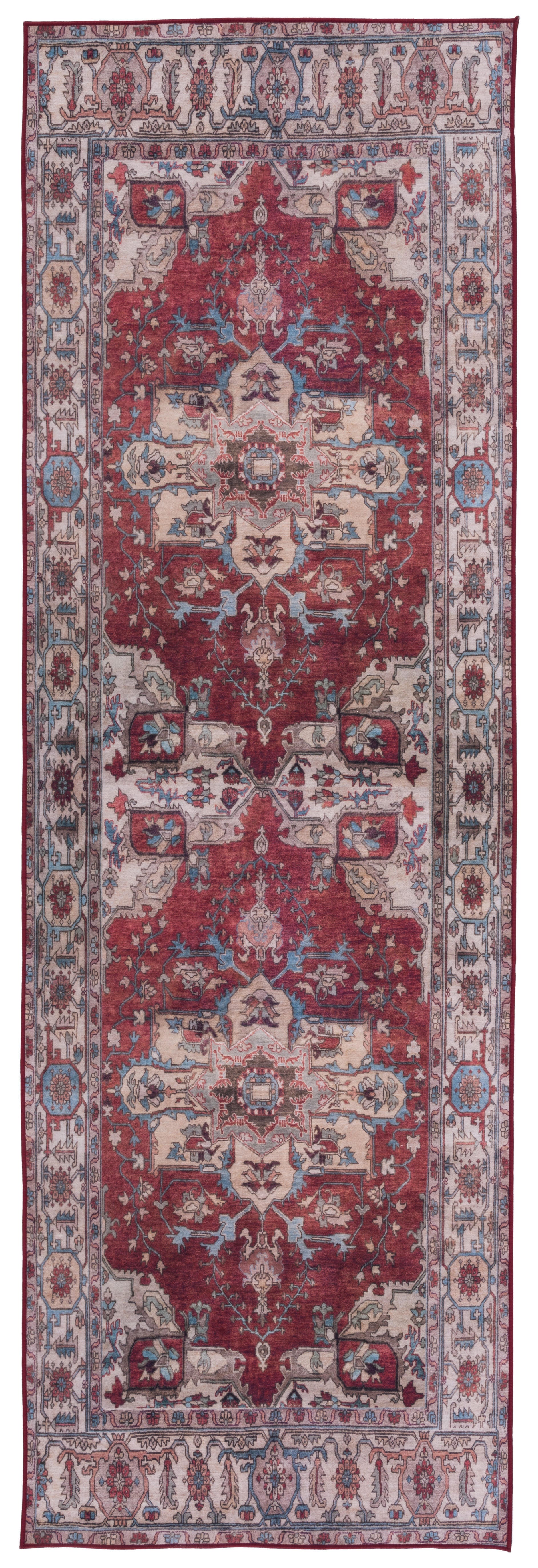 Safavieh Tucson 2' 6" x 10' Runner Rug, Red/Beige, large