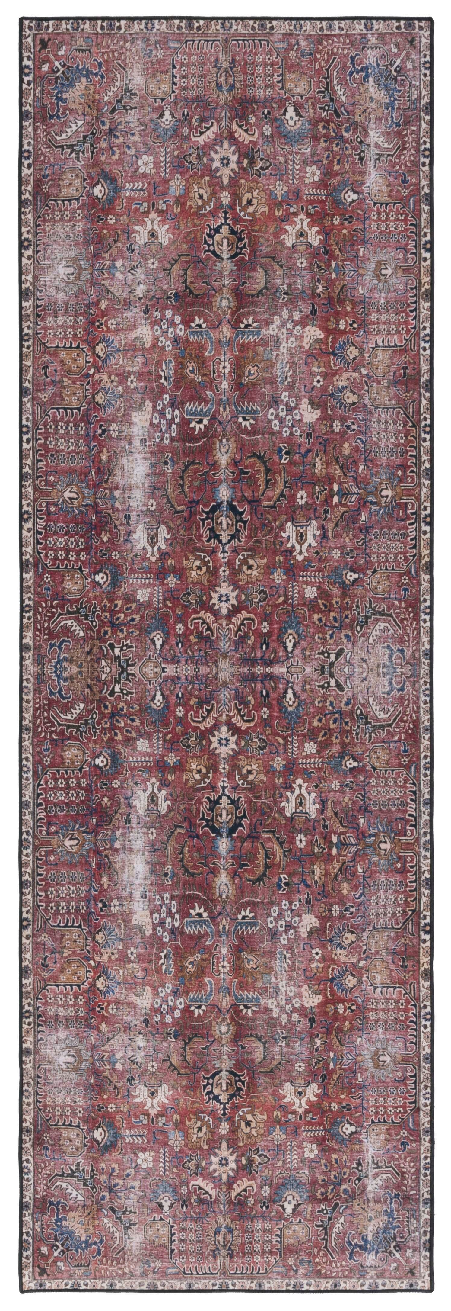 Safavieh Tucson 2' 6" x 8' Runner Rug, Red/Beige, large