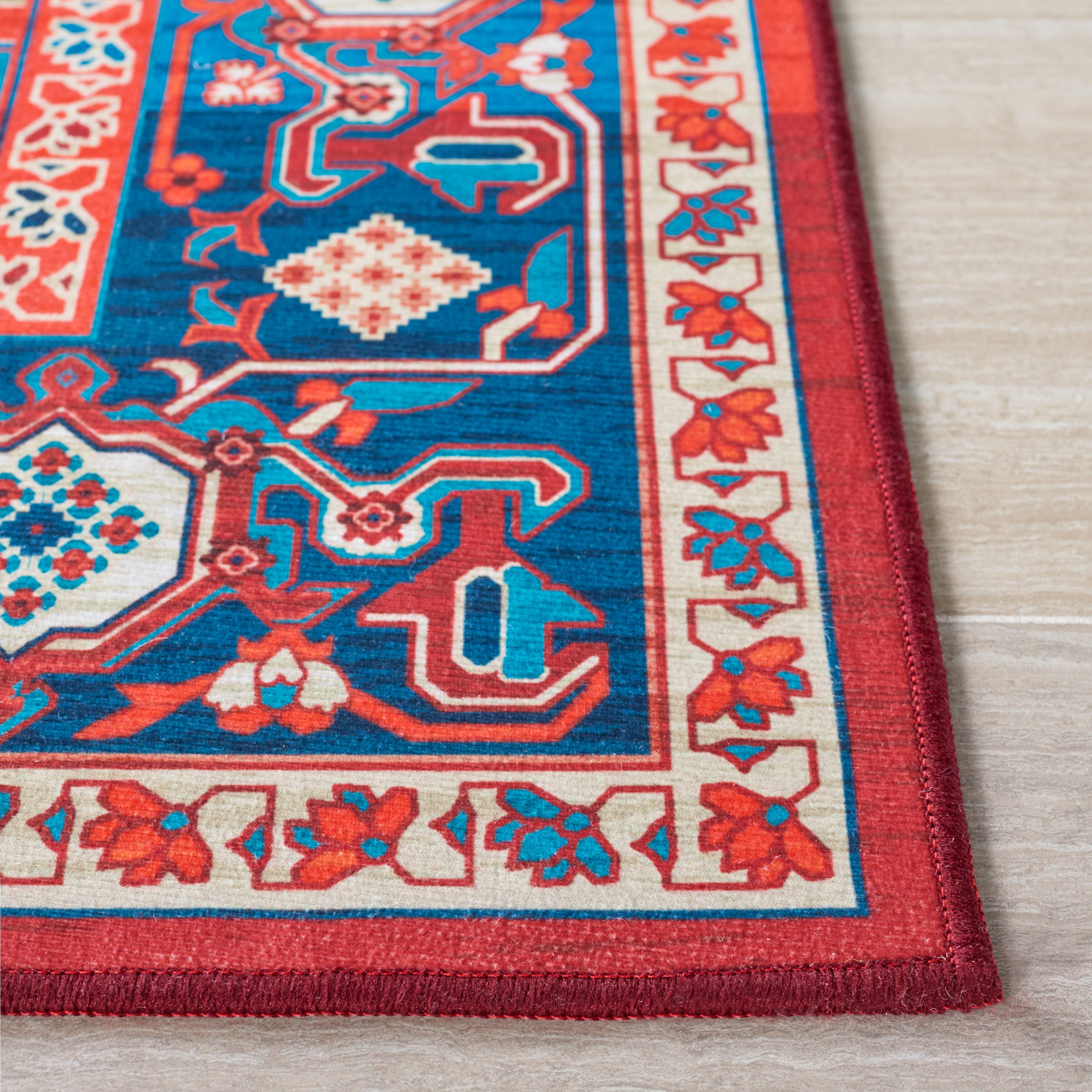 Safavieh Tucson 3' x 5' Area Rug, Red/Blue, large