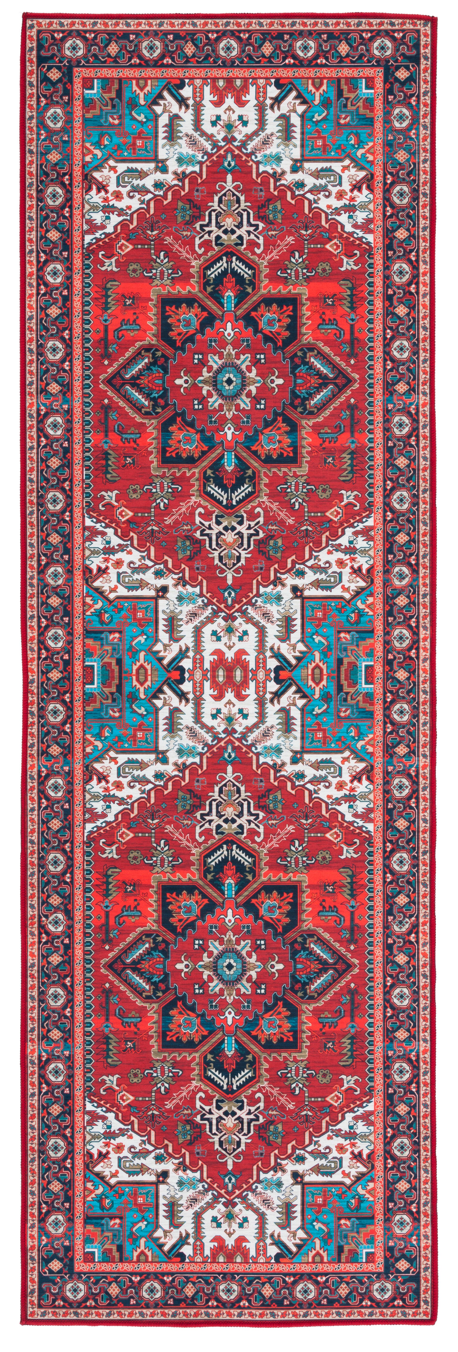 Safavieh Tucson 2' 6" x 8' Runner Rug, Red/Blue, large