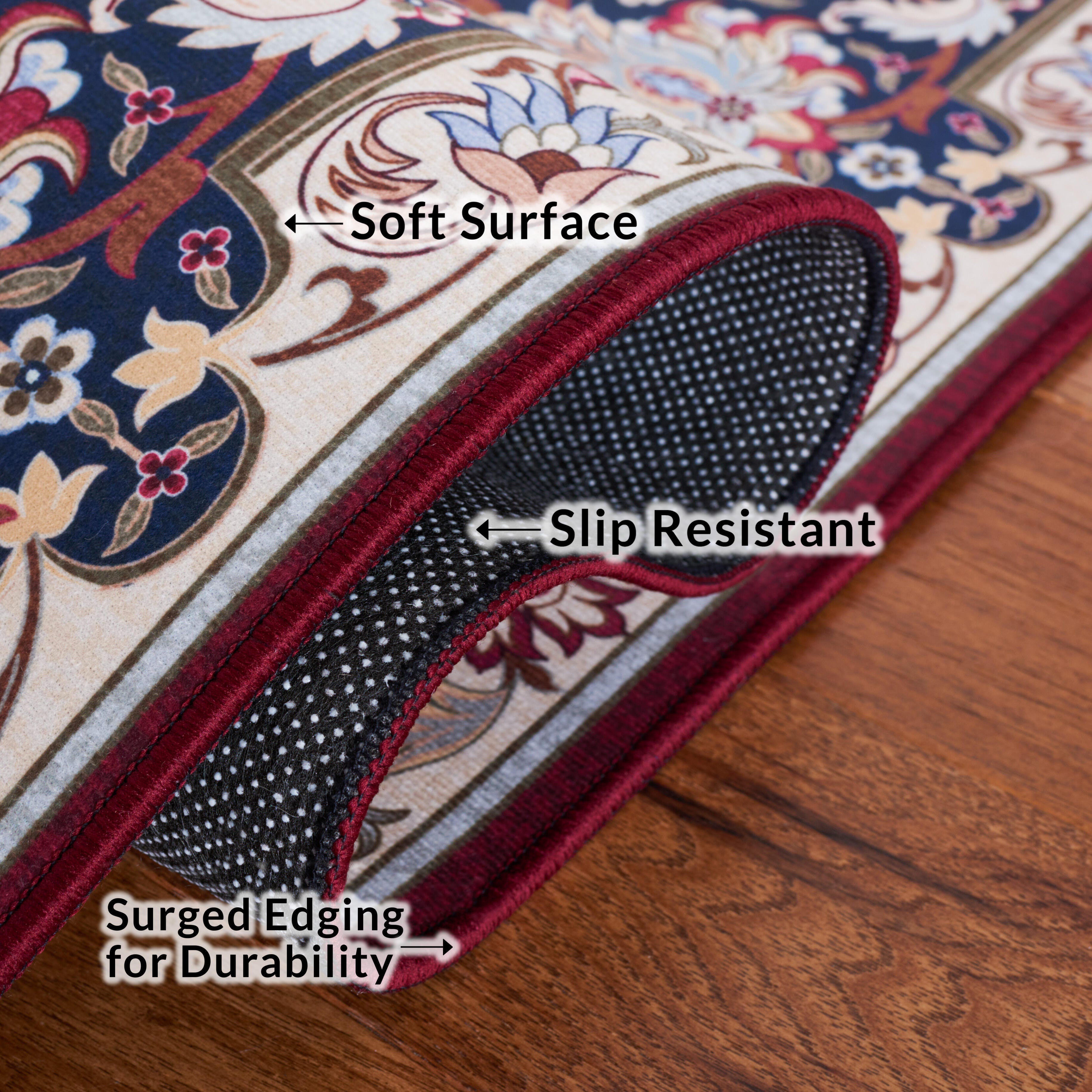 Safavieh Tucson 2' 6" x 8' Runner Rug, Red/Navy, large