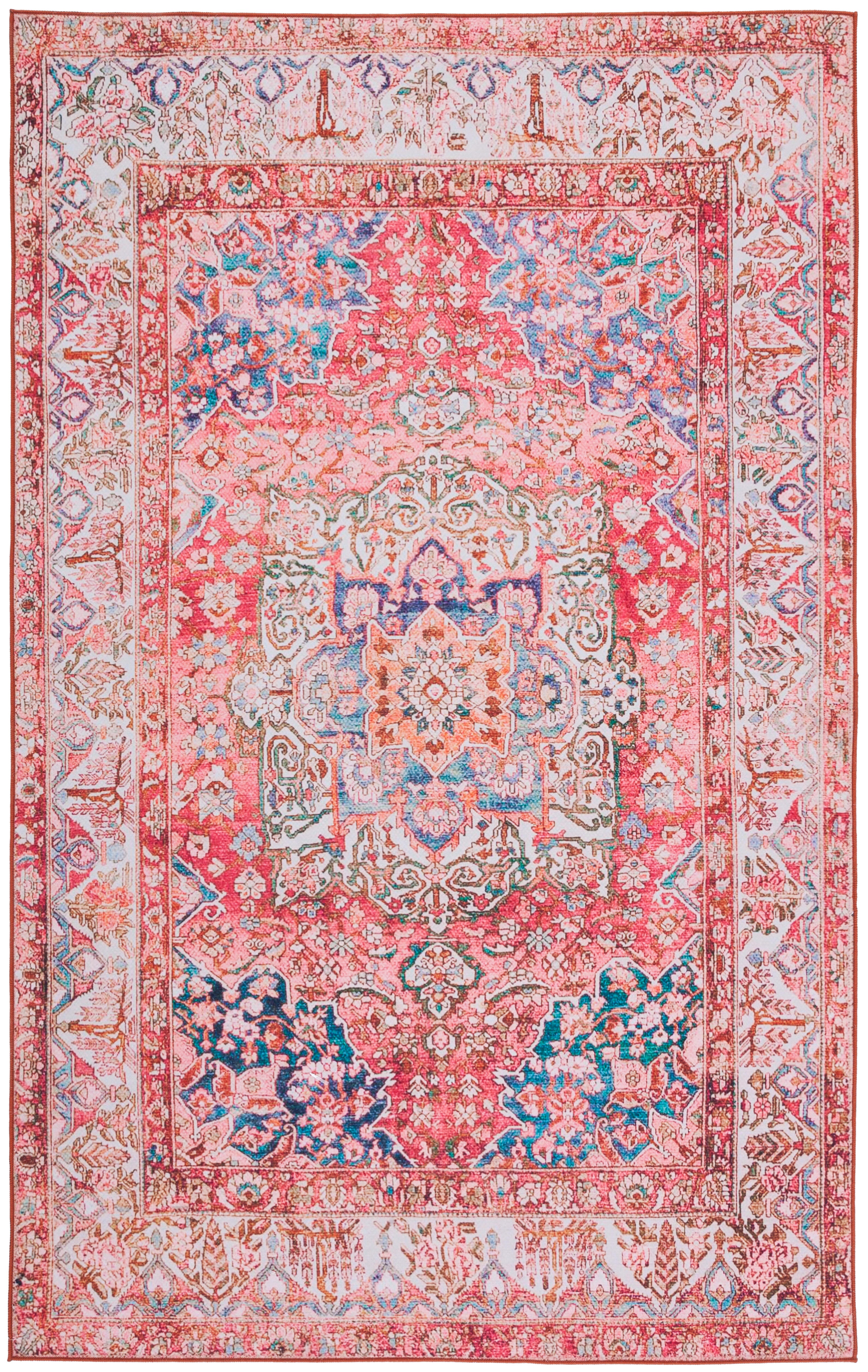 Safavieh Tucson 5' x 8' Area Rug, Rose/Beige, large