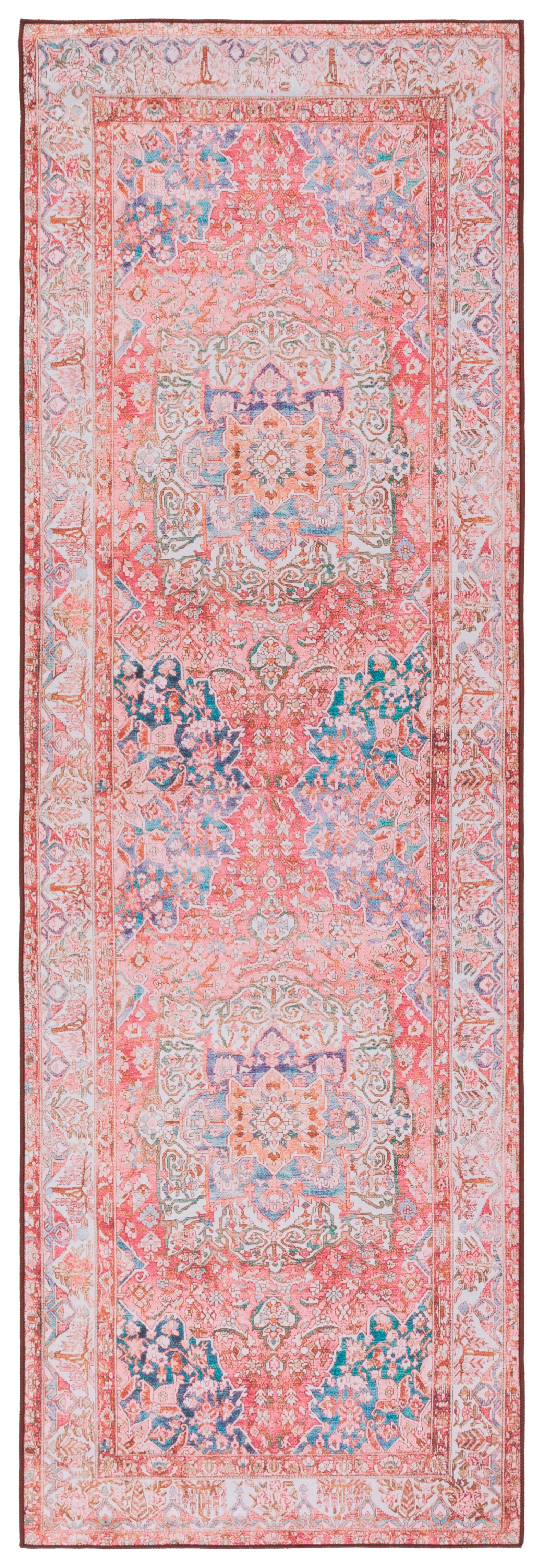 Safavieh Tucson 2' 6" x 8' Runner Rug, Rose/Beige, large