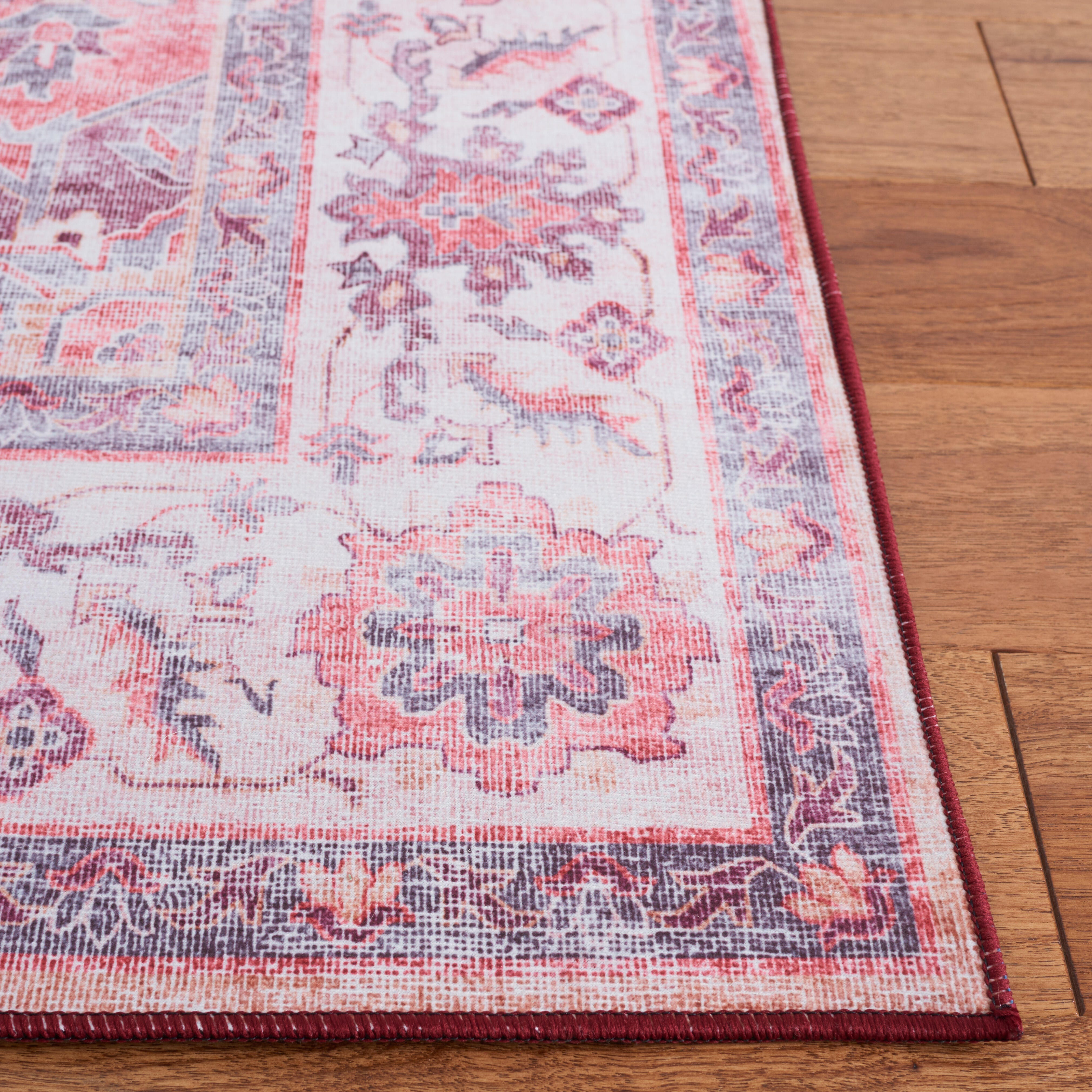 Safavieh Tucson 6' x 6' Square Area Rug, Rust/Beige, large