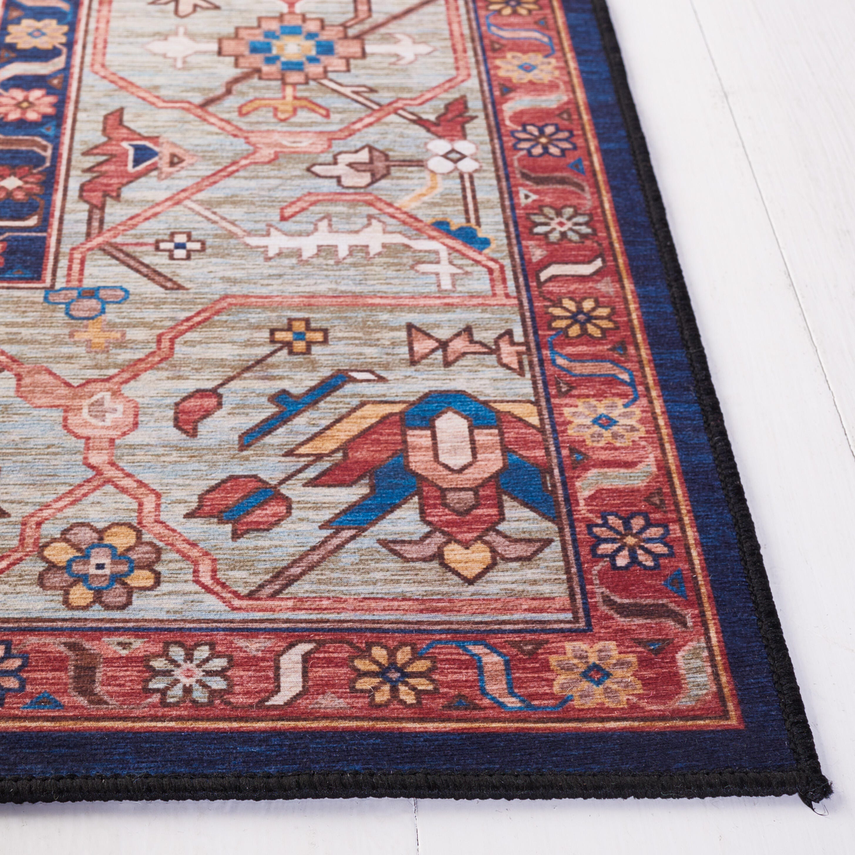 Safavieh Tucson 3' x 5' Area Rug, Rust/Blue, large