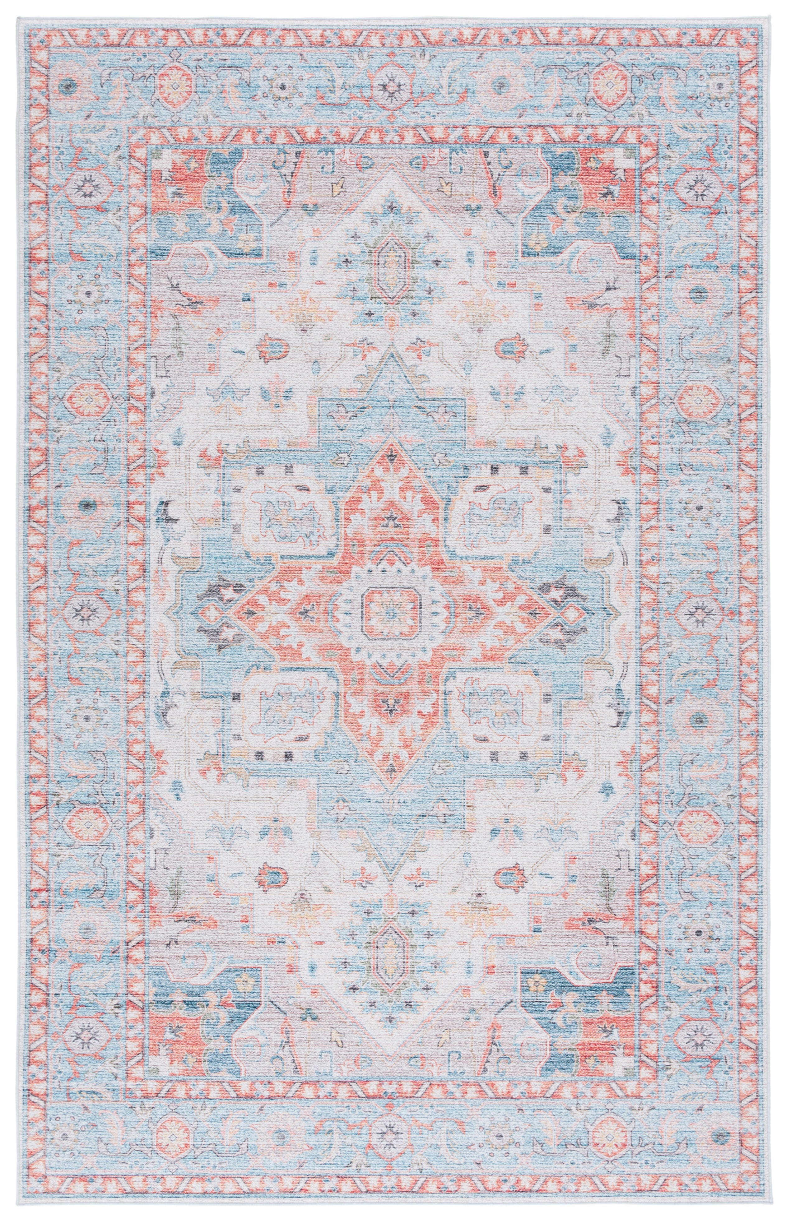 Safavieh Tucson 3' x 5' Area Rug, Turquoise/Rust, large
