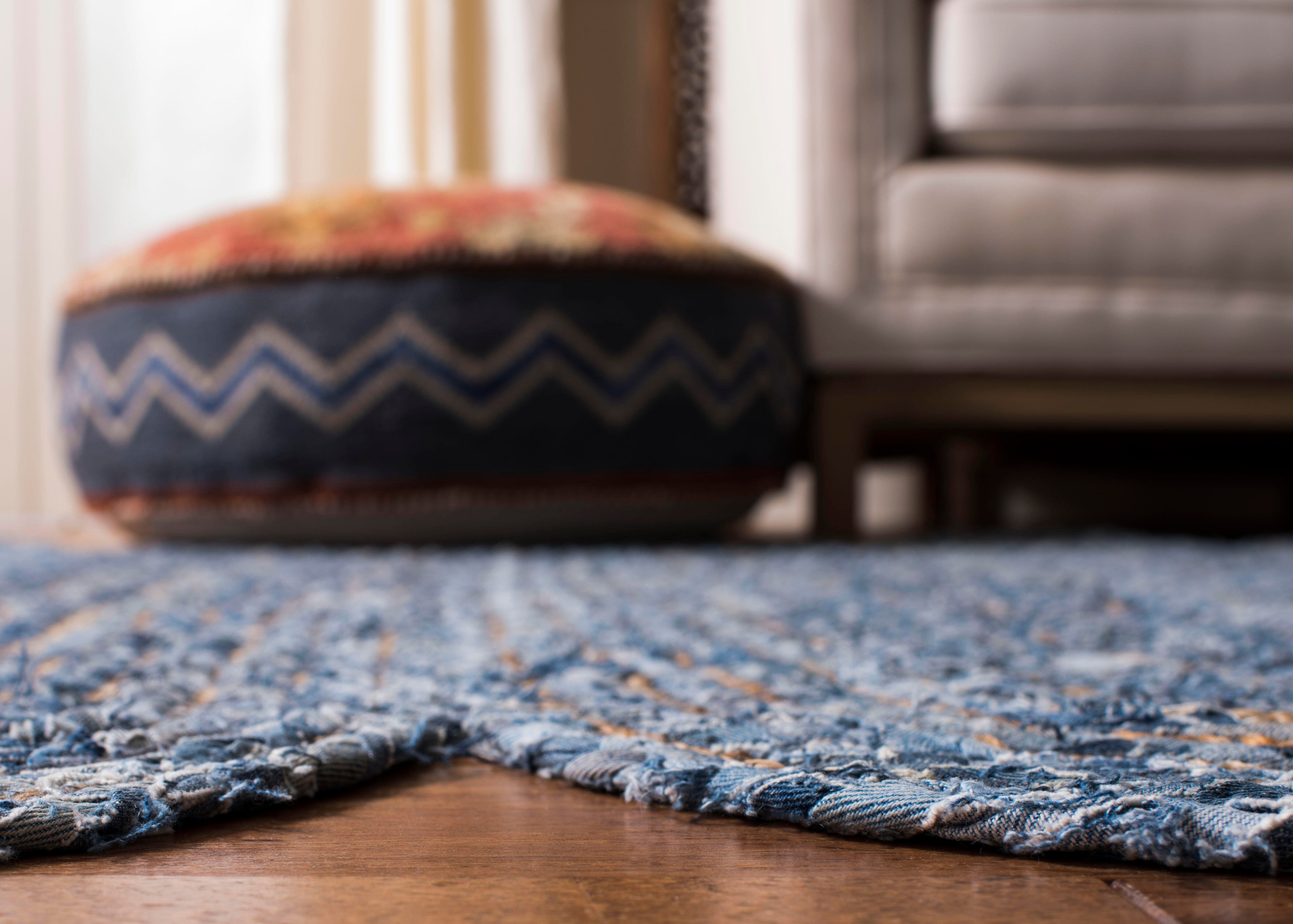 Safavieh Cape Cod Collection Lelar 3' x 5' Area Rug, Blue/Natural, large