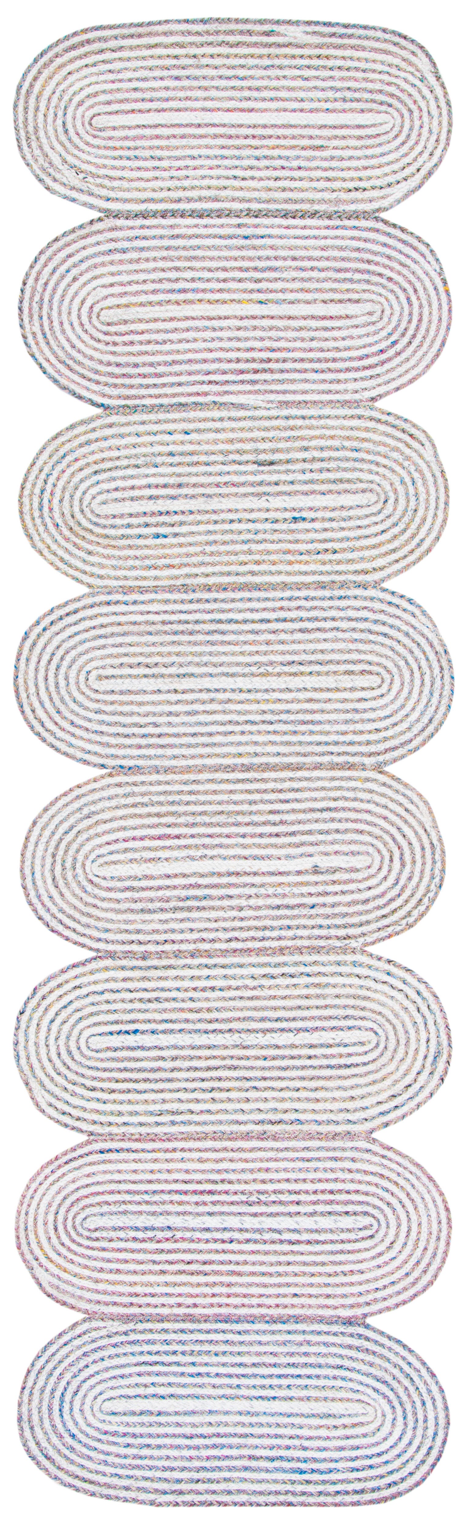Safavieh Cape Cod Collection Faranaz 2'3" x 8' Runner Rug, Ivory/Green, large