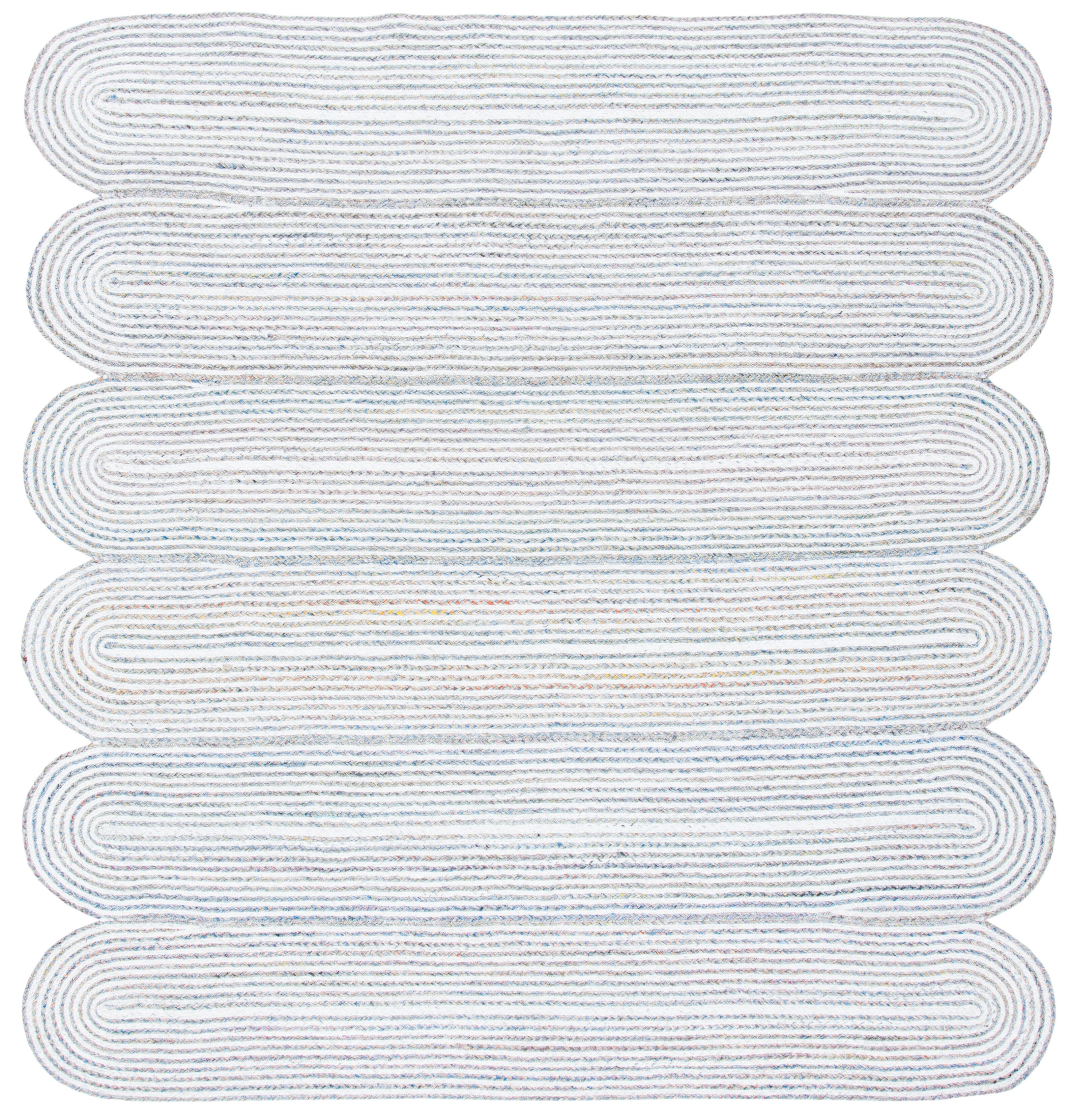 Safavieh Cape Cod Collection Faranaz 6' x 6' Square Rug, Ivory/Green, large