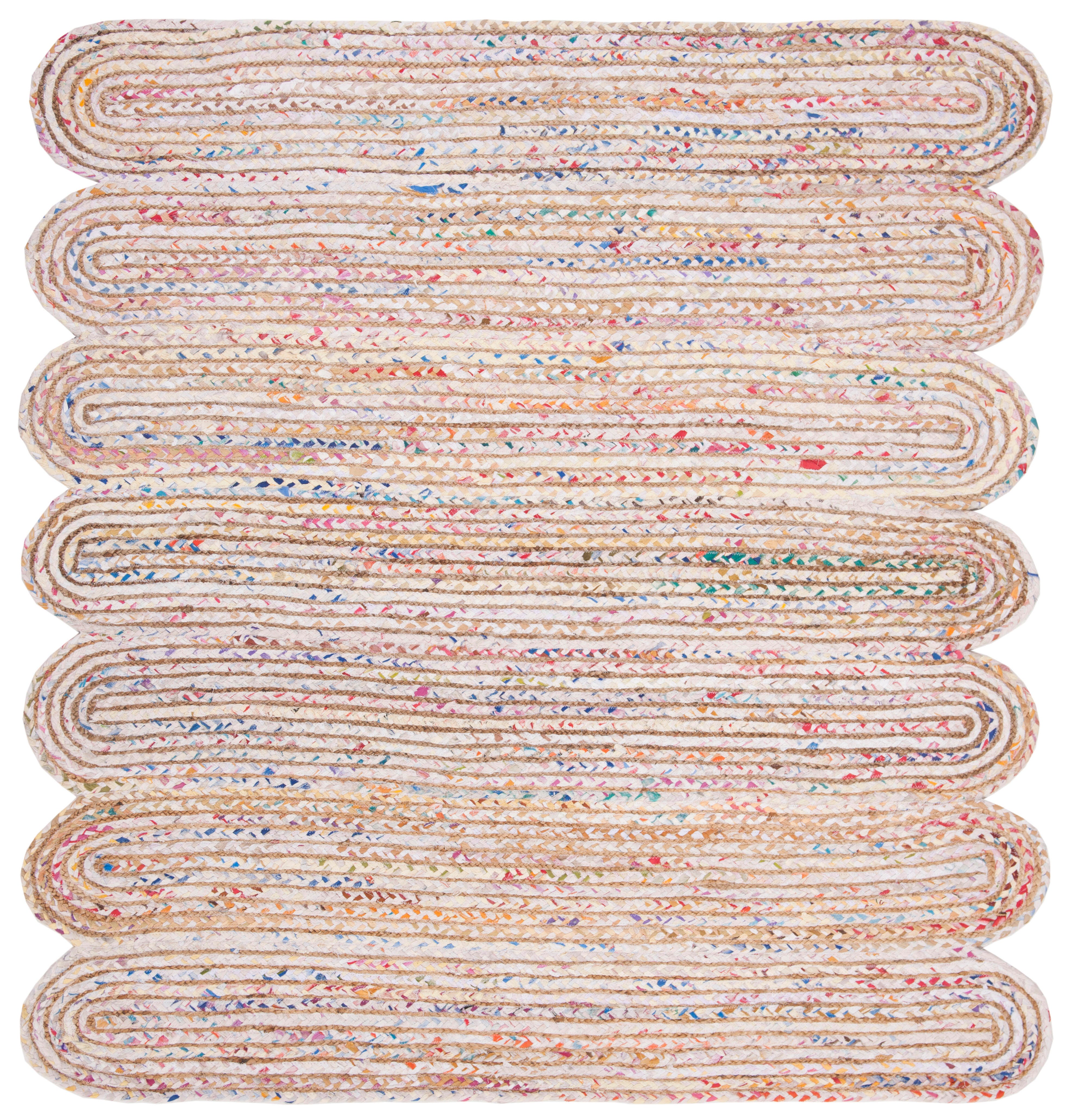 Safavieh Cape Cod Collection Lelar 6' x 6' Square Rug, Ivory/Multi, large