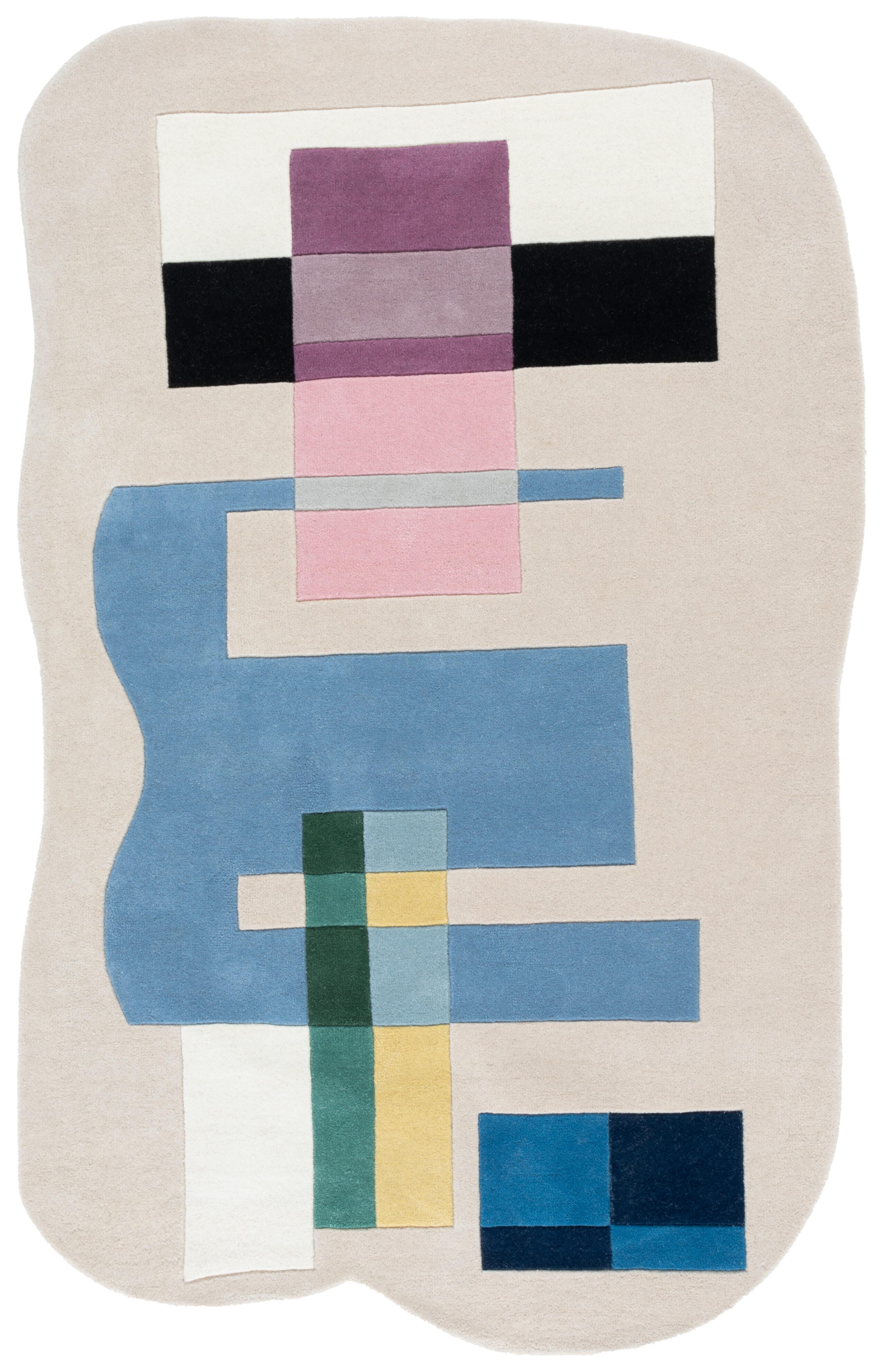 Safavieh Fifth Avenue Collection Emica 8' x 10' Area Rug, Beige/Blue, large