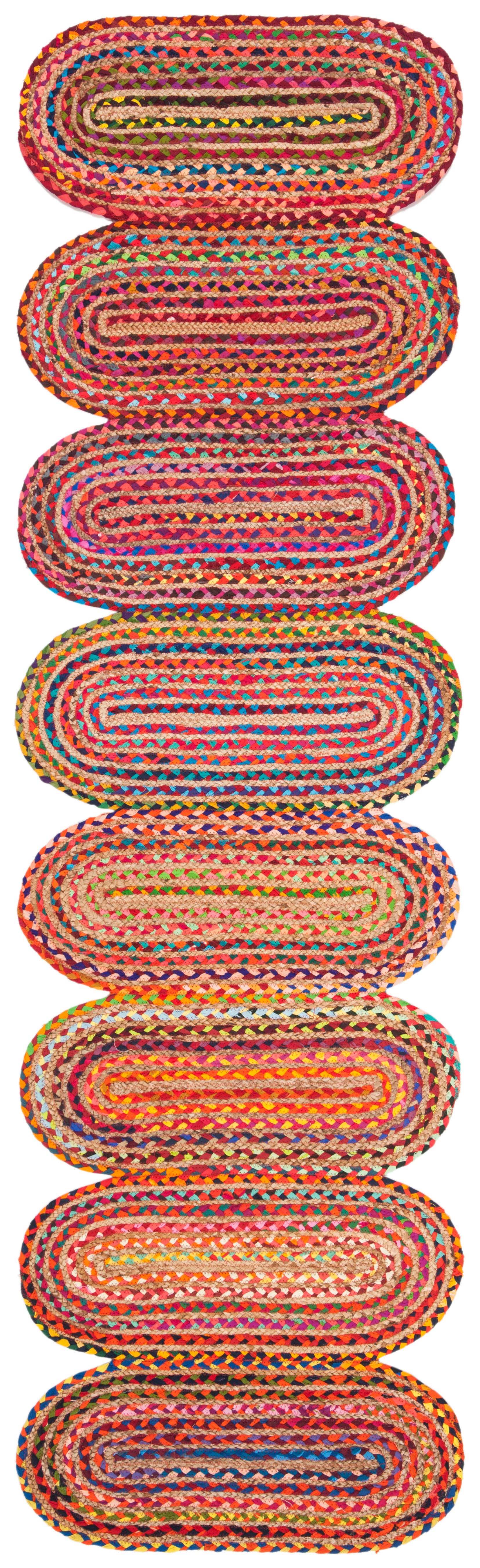 Safavieh Cape Cod Collection Lelar 2'3" x 8' Runner Rug, Red/Multi, large