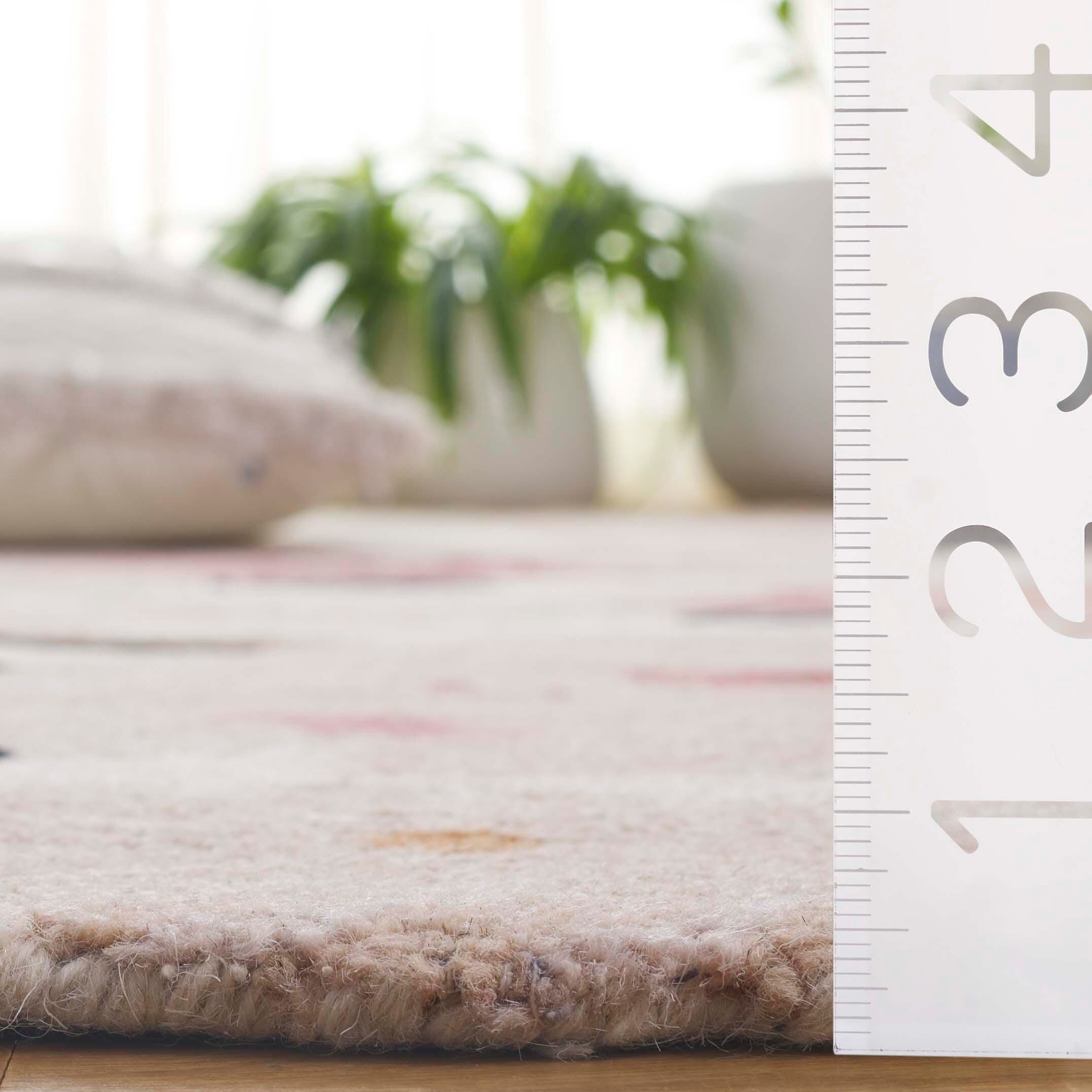 Safavieh Jardin Collection Resie 3' x 5' Area Rug, Ivory/Pink, large