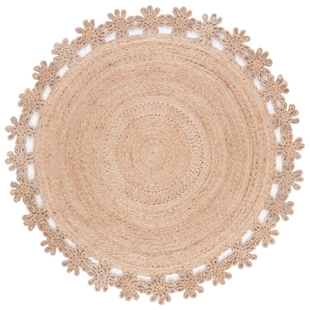 Safavieh Natural Fiber Collection Josta 4' x 4' Round Rug, Natural, large
