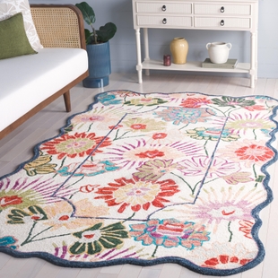 Safavieh Jardin Collection Fadya 3' x 5' Area Rug, Green/Ivory, rollover