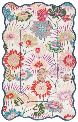 Safavieh Jardin Collection Fadya 3' x 5' Area Rug, Green/Ivory, large