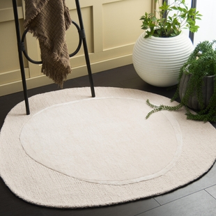 Safavieh Novelty Collection Eliza 4' x 4' Square Rug, Ivory, rollover