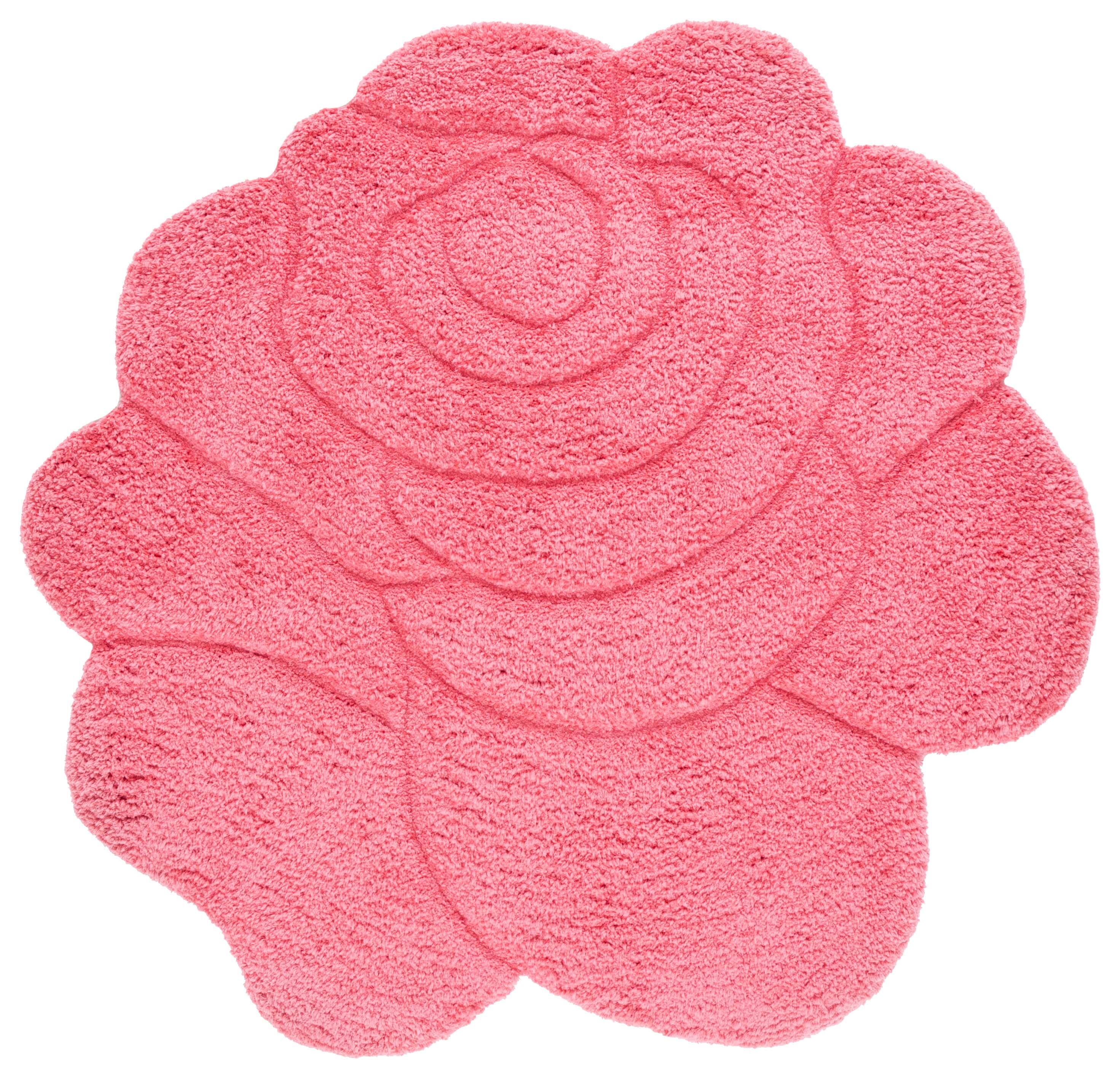 Safavieh Novelty Collection Nanae 4' x 4' Round Rug, Fuchsia/Pink, large