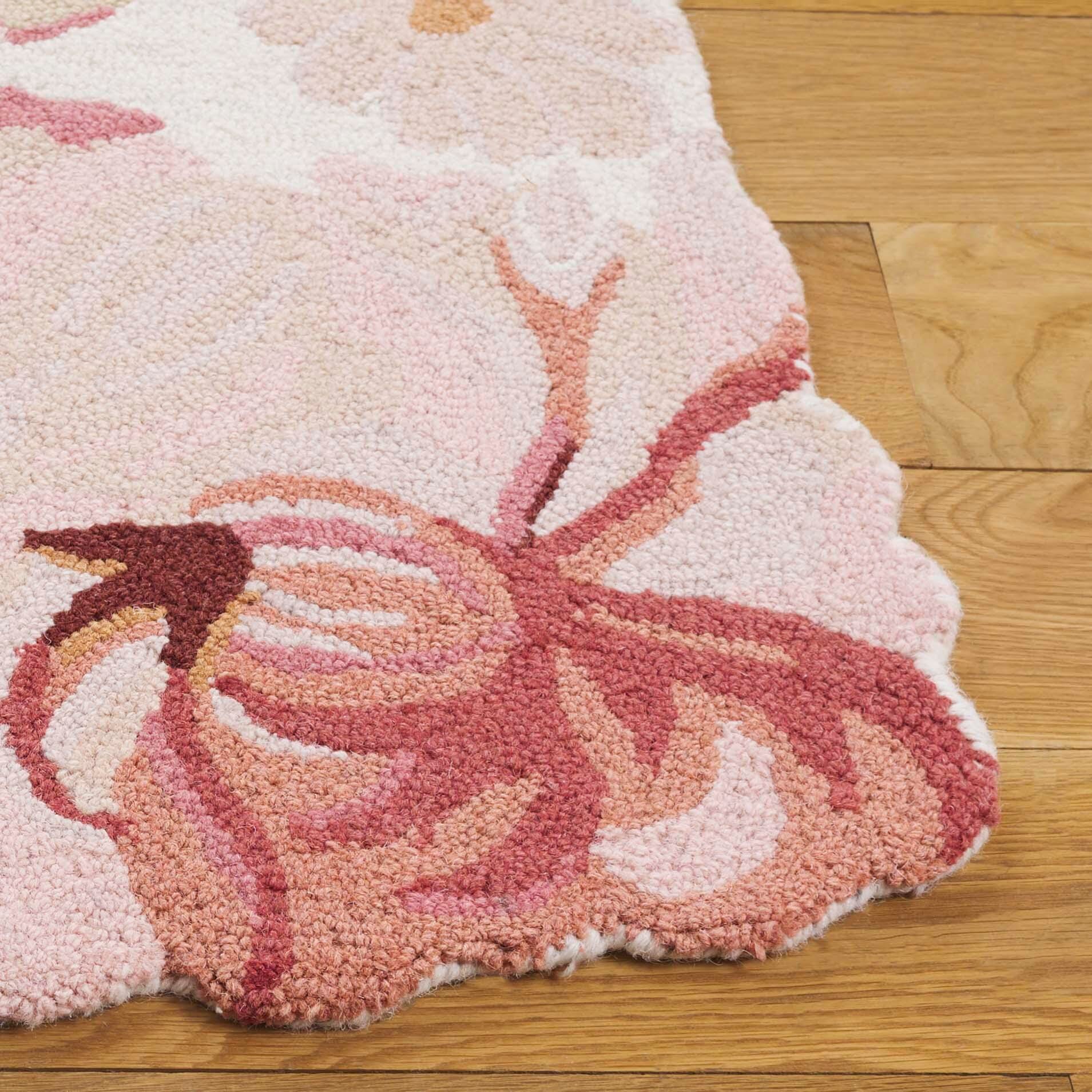 Safavieh Jardin Collection Resie 2'3" x 8' Runner Rug, Ivory/Pink, large