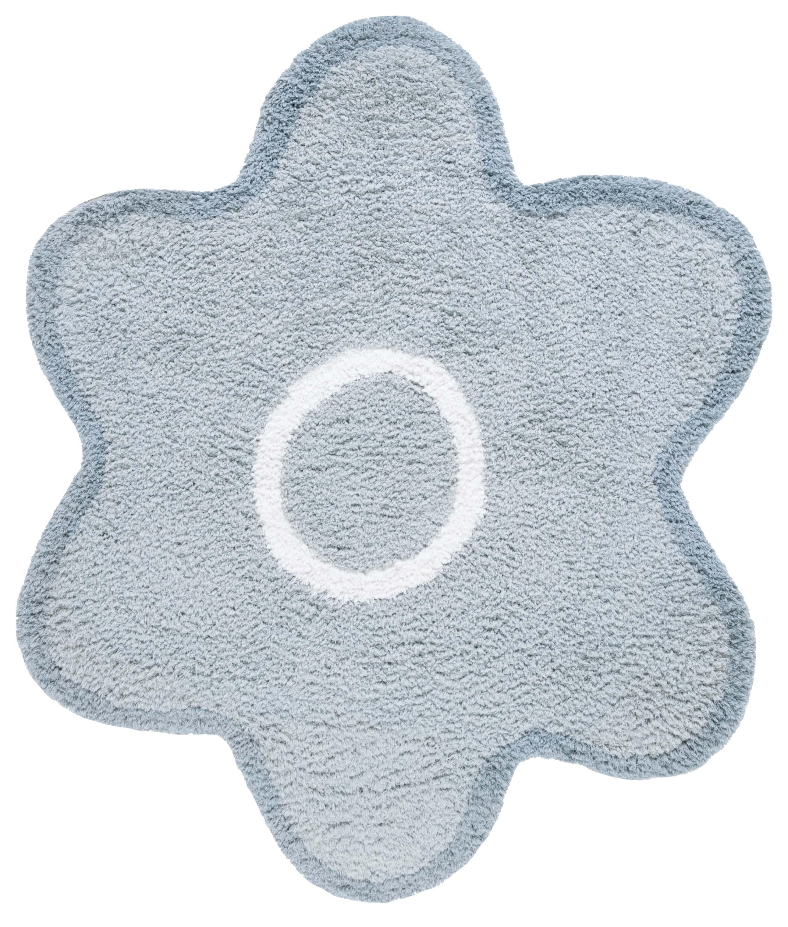 Safavieh Novelty Collection Lorea 5' x 5' Round Rug, Light Gray/Ivory, large
