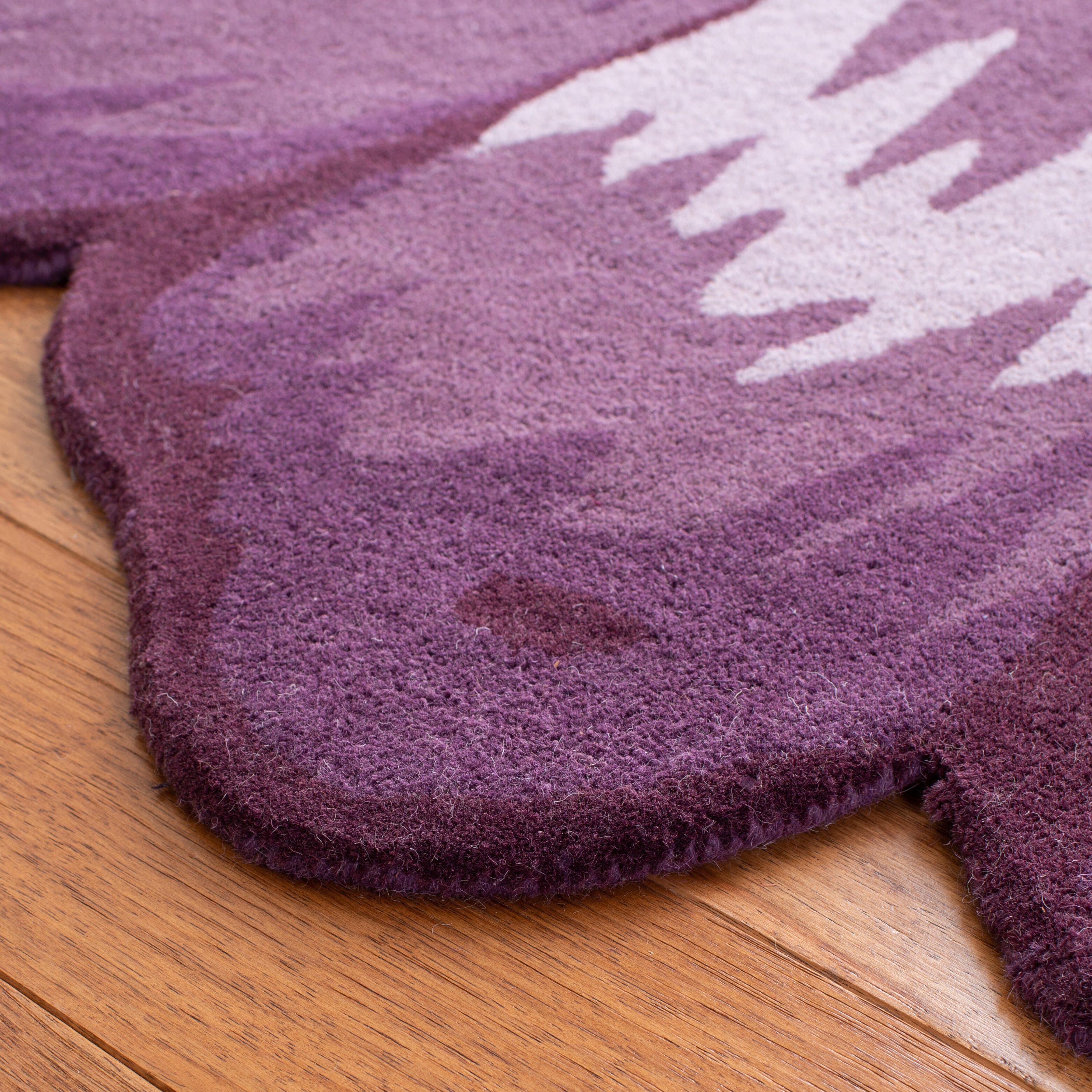 Safavieh Novelty Collection Gwladys 3' x 3' Round Rug, Lilac, large