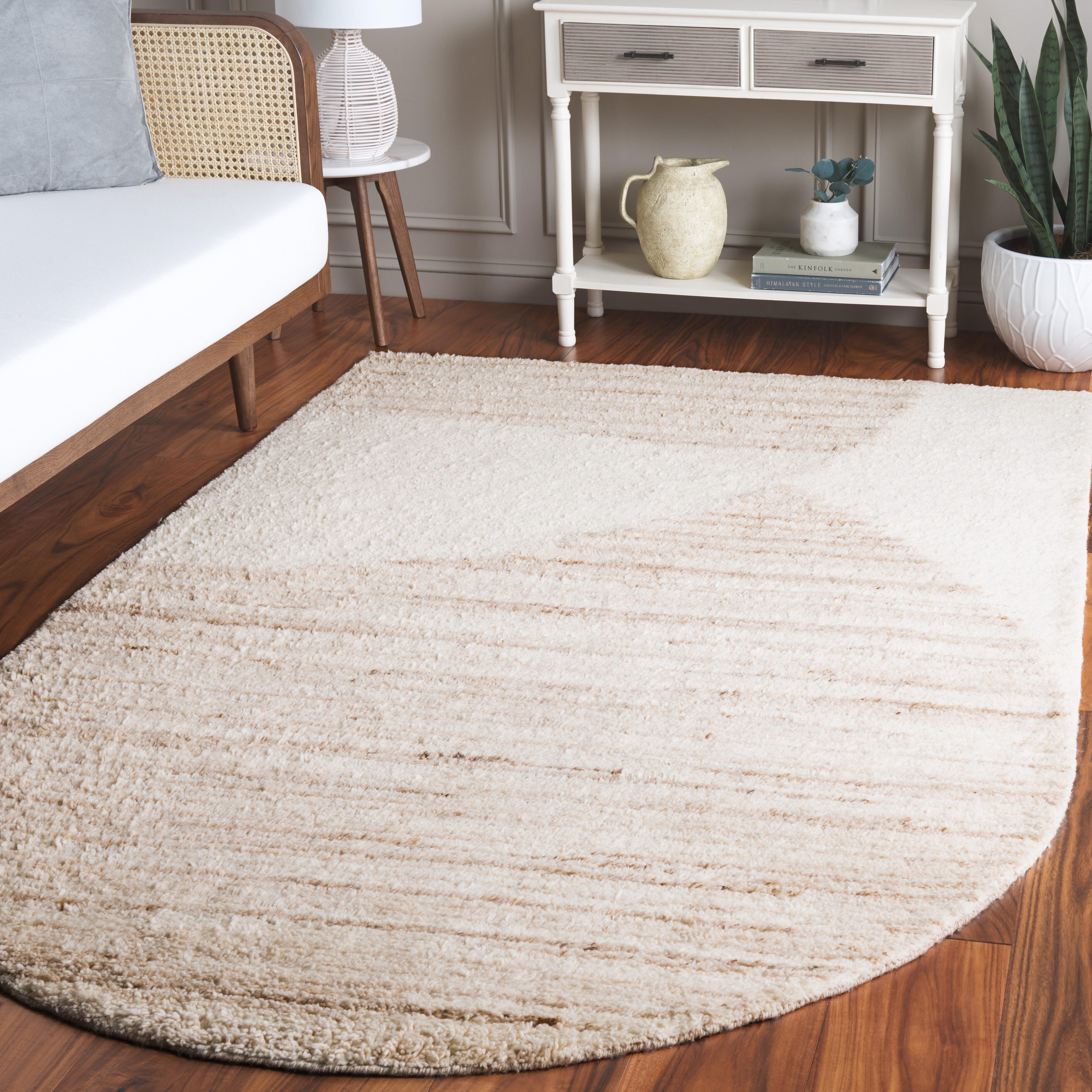 Safavieh Vermont Collection Boris 4' x 6' Area Rug, Beige/Ivory, rollover