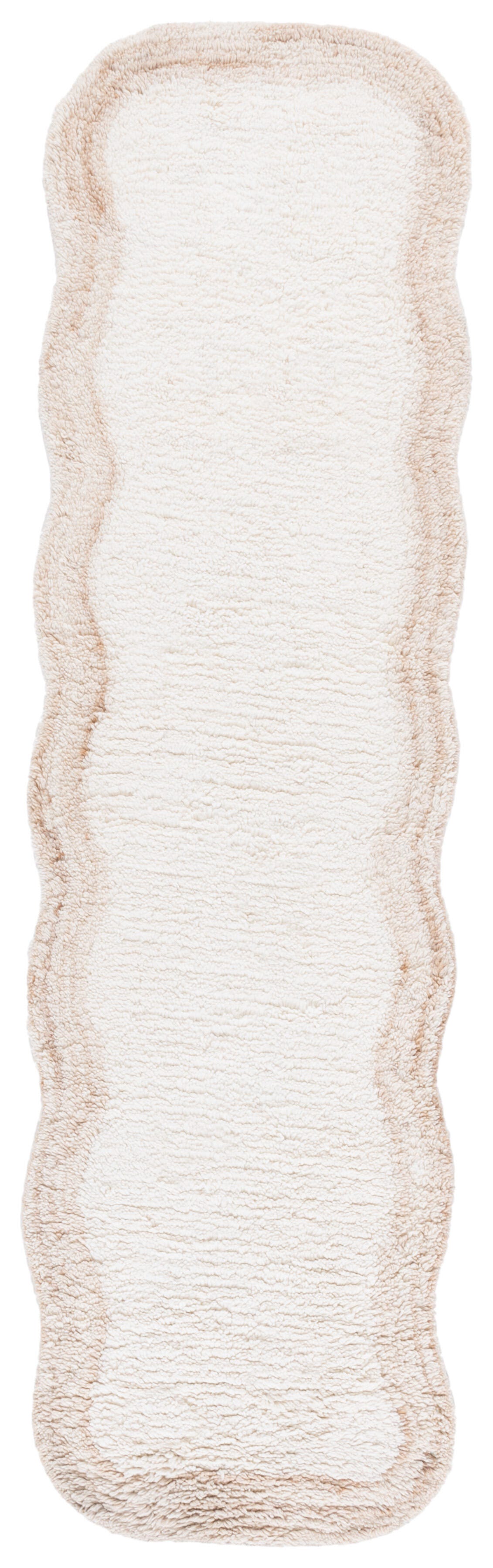 Safavieh Vermont Collection Oceane 2'3" x 8' Runner Rug, Ivory/Beige, large