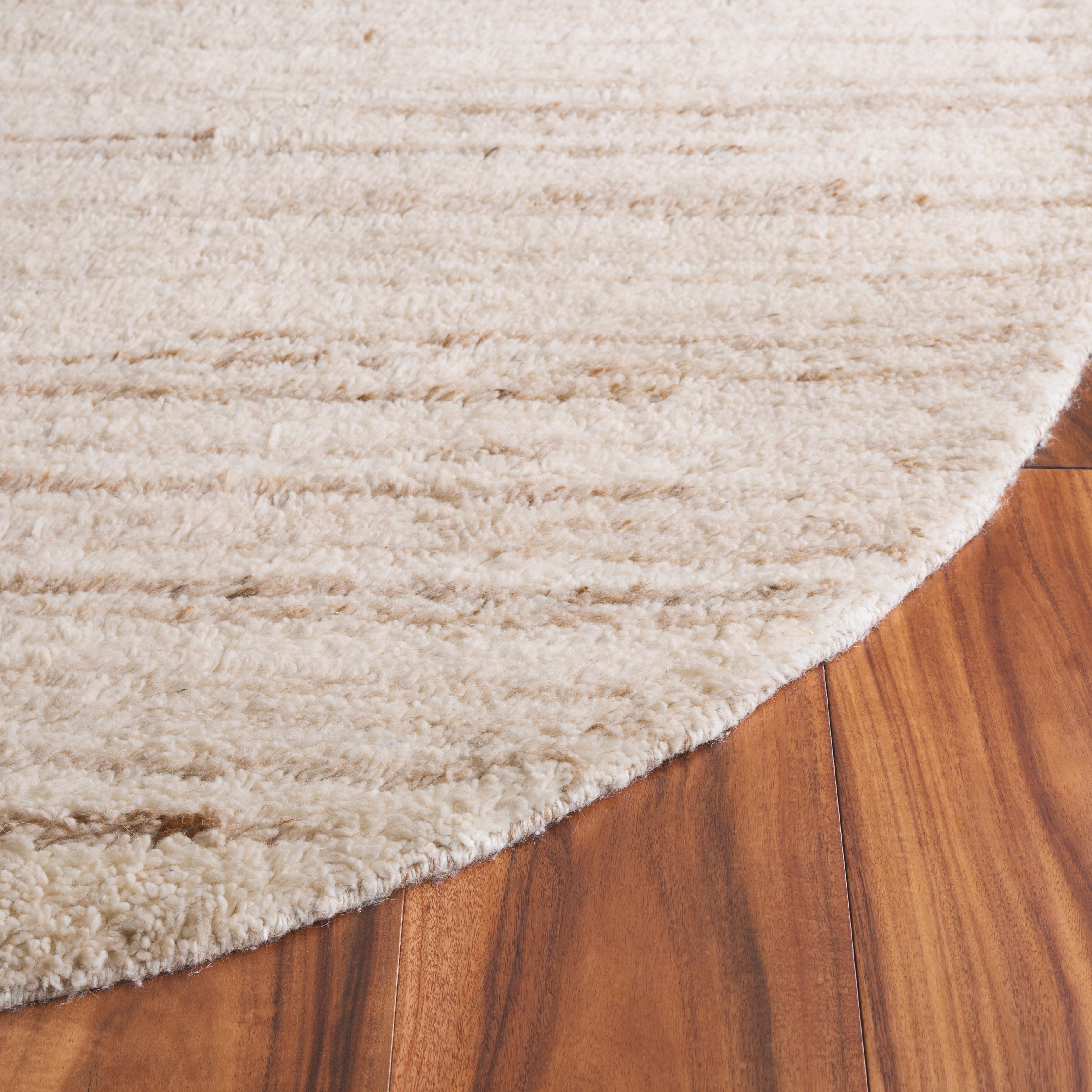 Safavieh Vermont Collection Boris 6' x 6' Square Rug, Beige/Ivory, large